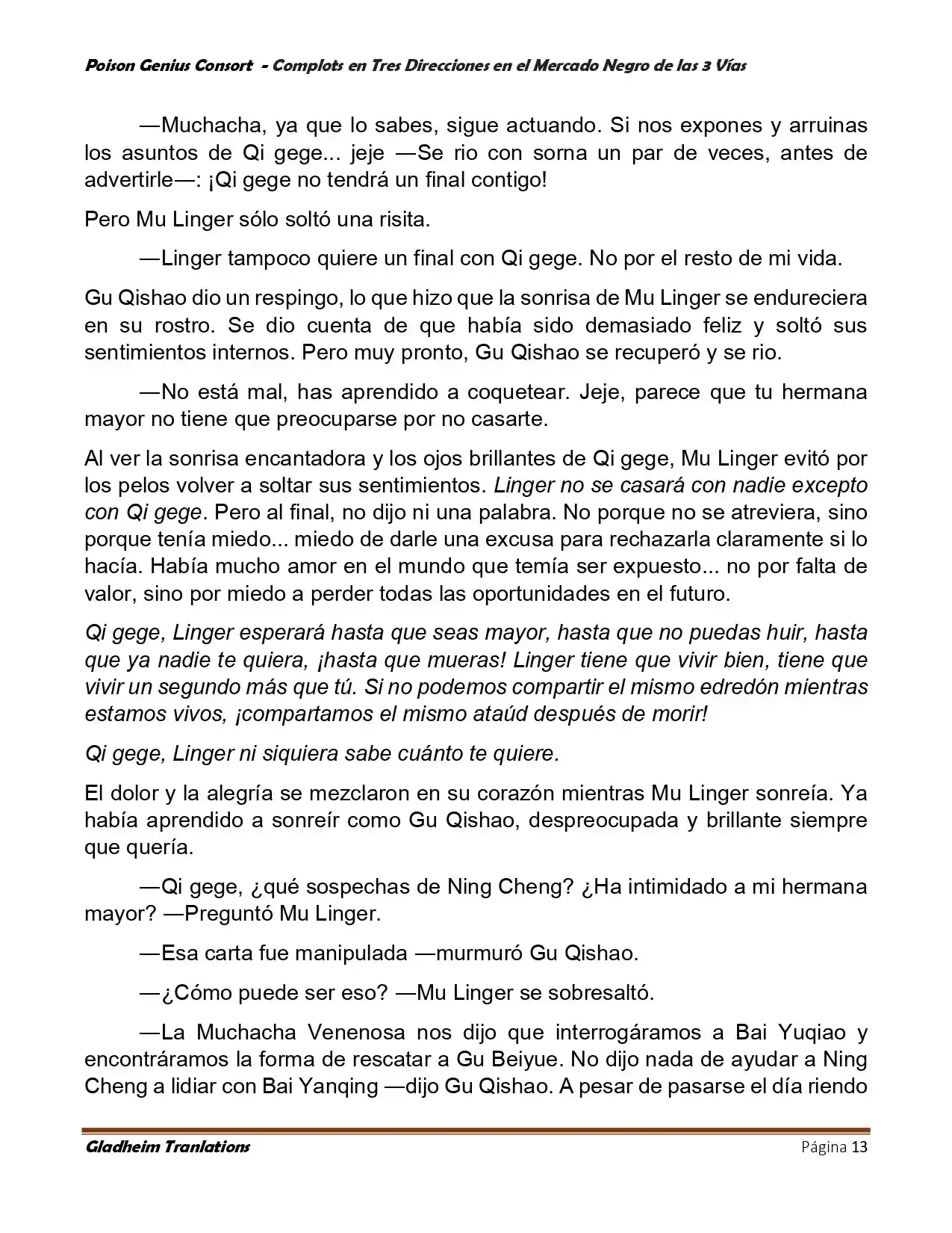 Poison Genious Consort (Novela) - Capítulo 403.50 - Página 13 - LectorTMOo