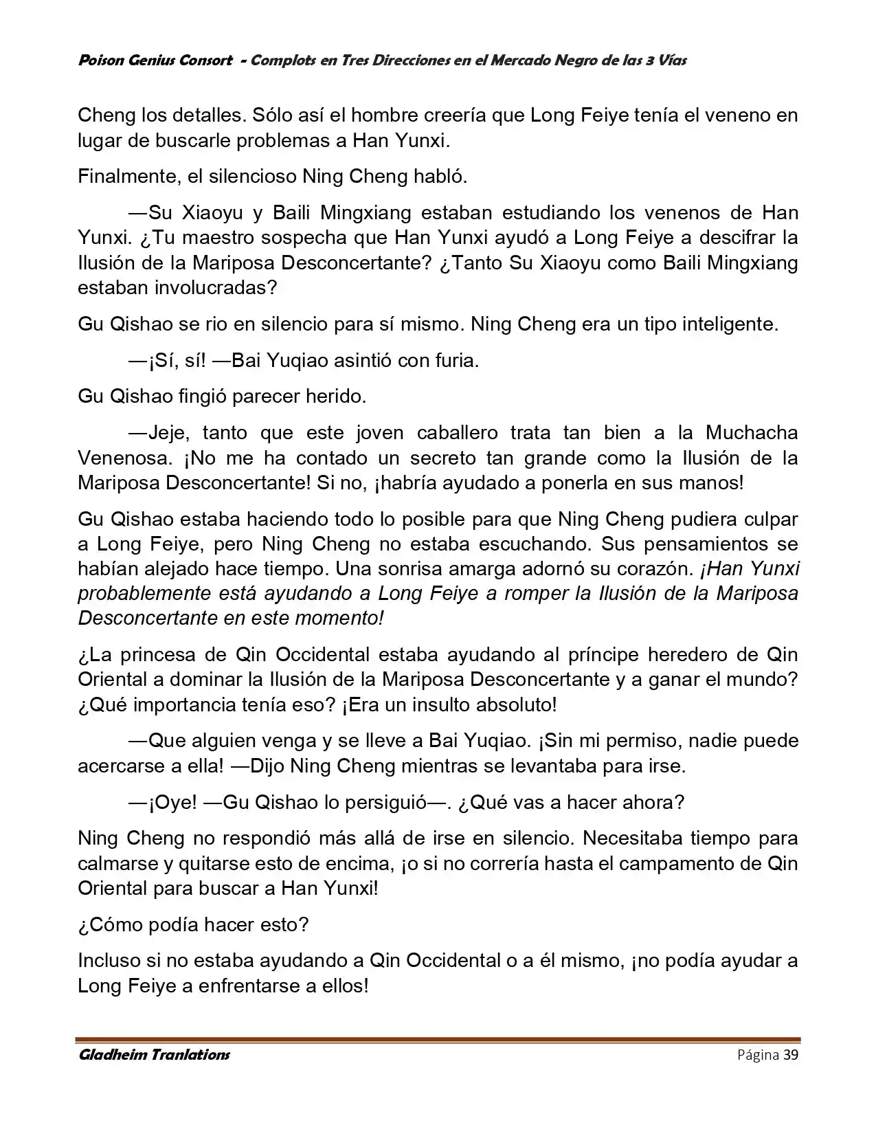 Poison Genious Consort (Novela) - Capítulo 403.50 - Página 39 - LectorTMOo