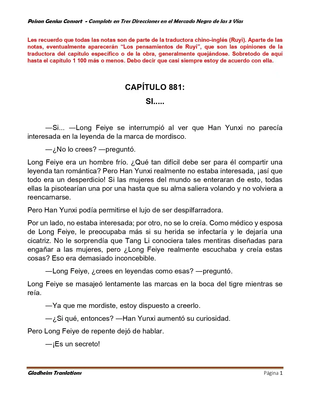 Poison Genious Consort (Novela) - Capítulo 404 - Página 1 - LectorTMOo