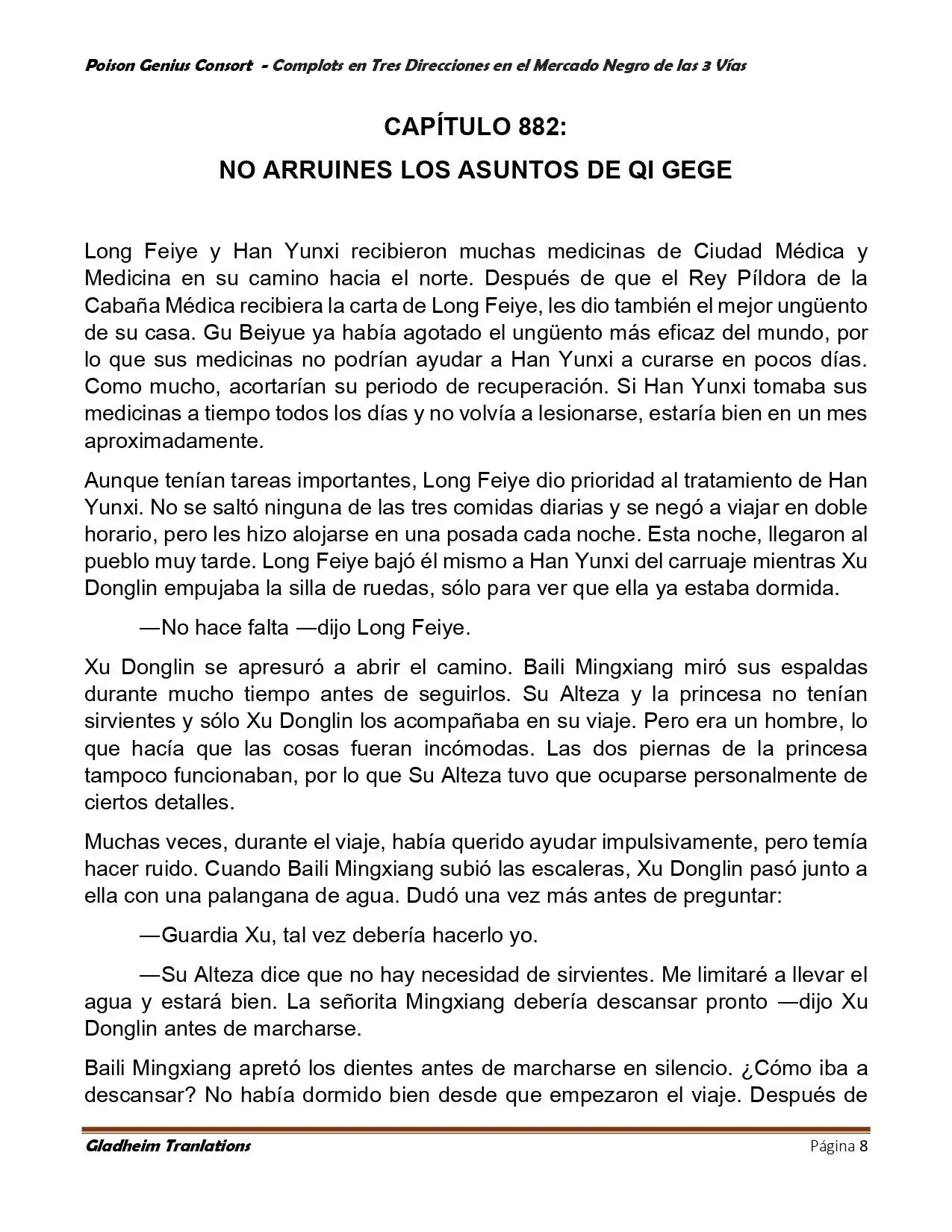Poison Genious Consort (Novela) - Capítulo 404 - Página 8 - LectorTMOo