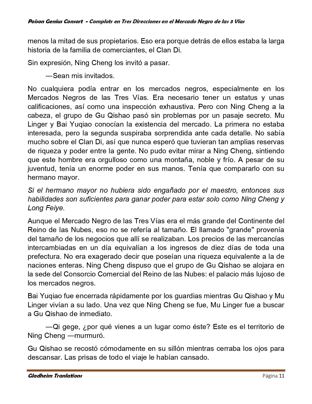 Poison Genious Consort (Novela) - Capítulo 404 - Página 11 - LectorTMOo