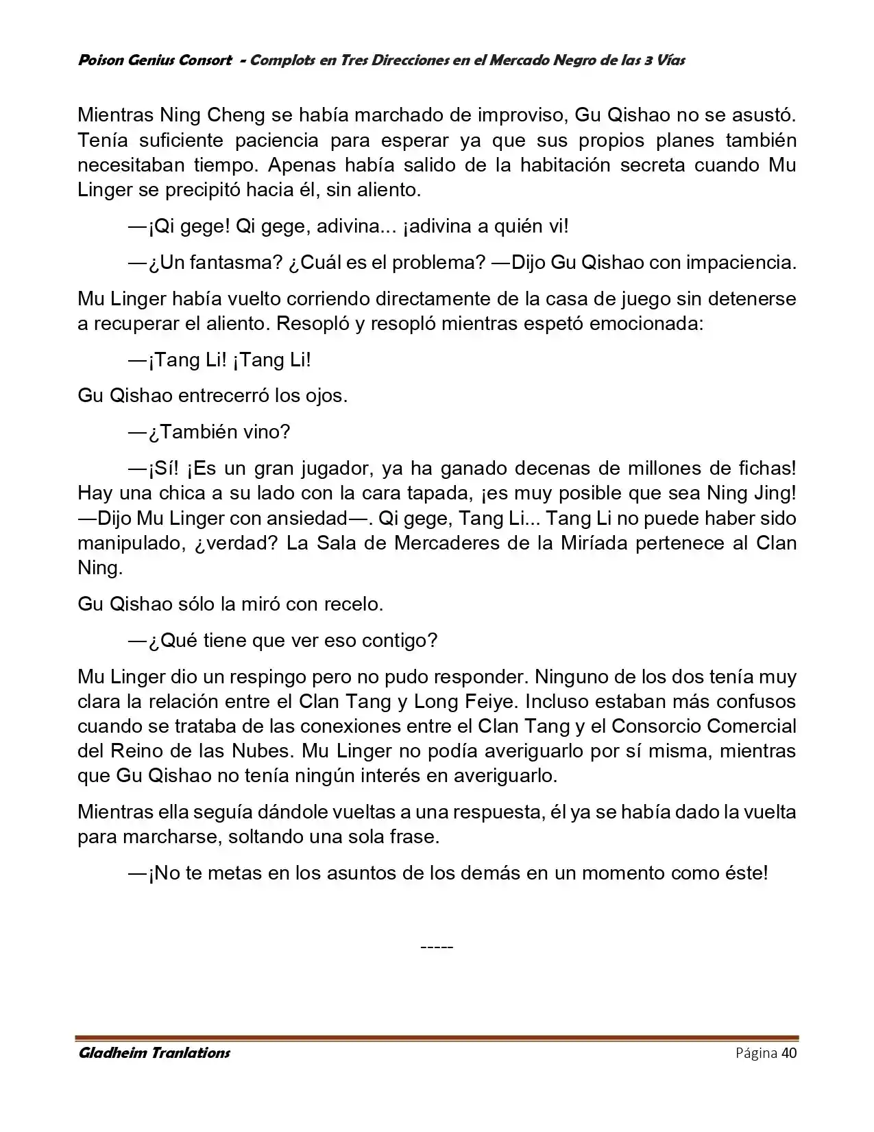 Poison Genious Consort (Novela) - Capítulo 404 - Página 40 - LectorTMOo