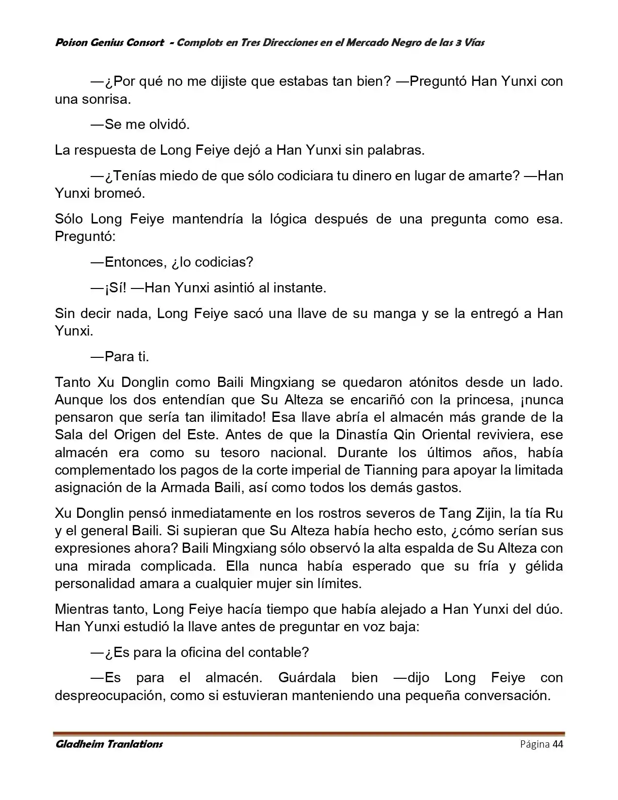 Poison Genious Consort (Novela) - Capítulo 404 - Página 44 - LectorTMOo
