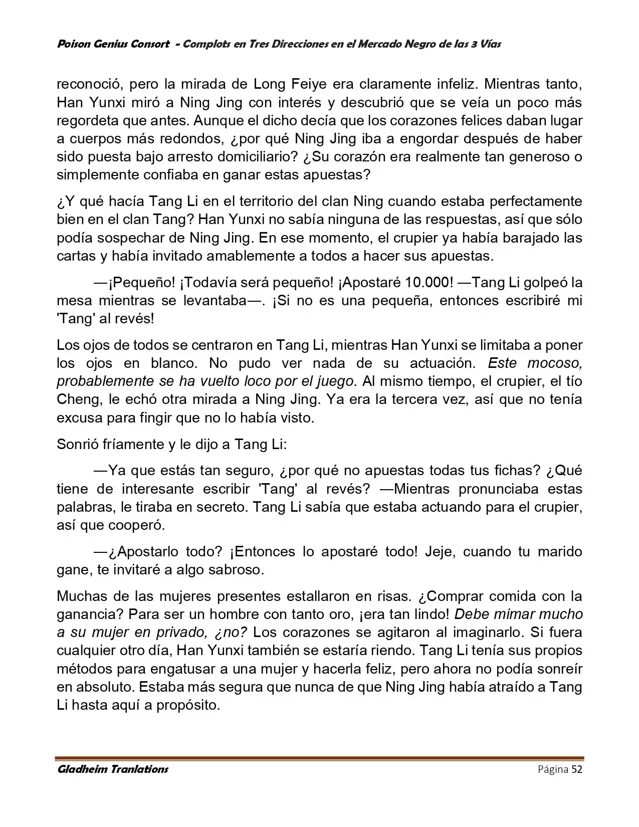 Poison Genious Consort (Novela) - Capítulo 404 - Página 52 - LectorTMOo