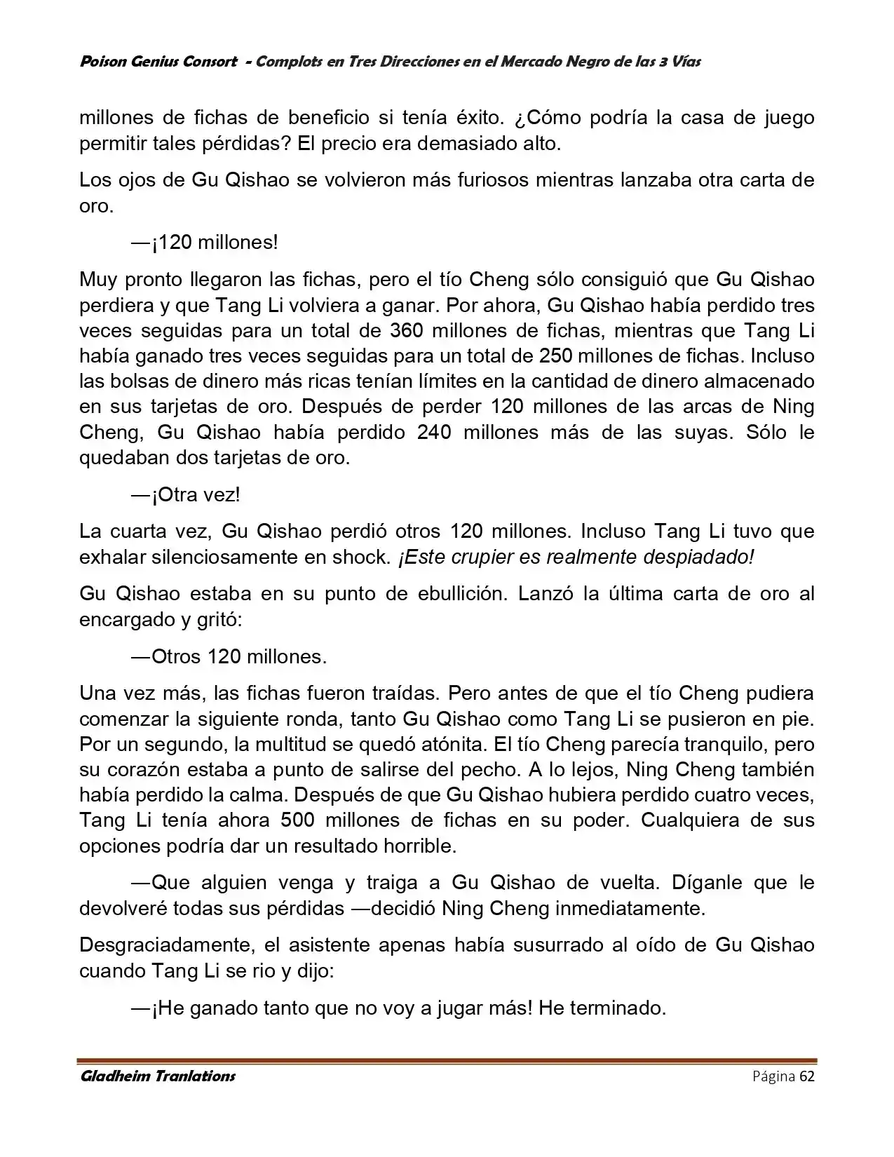 Poison Genious Consort (Novela) - Capítulo 404 - Página 62 - LectorTMOo