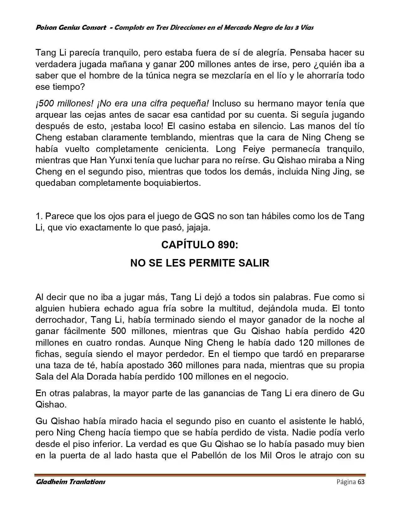 Poison Genious Consort (Novela) - Capítulo 404 - Página 63 - LectorTMOo