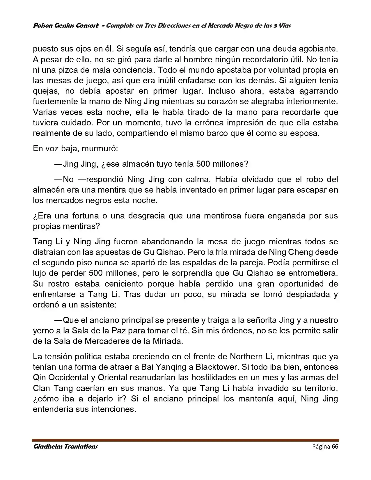 Poison Genious Consort (Novela) - Capítulo 404 - Página 66 - LectorTMOo