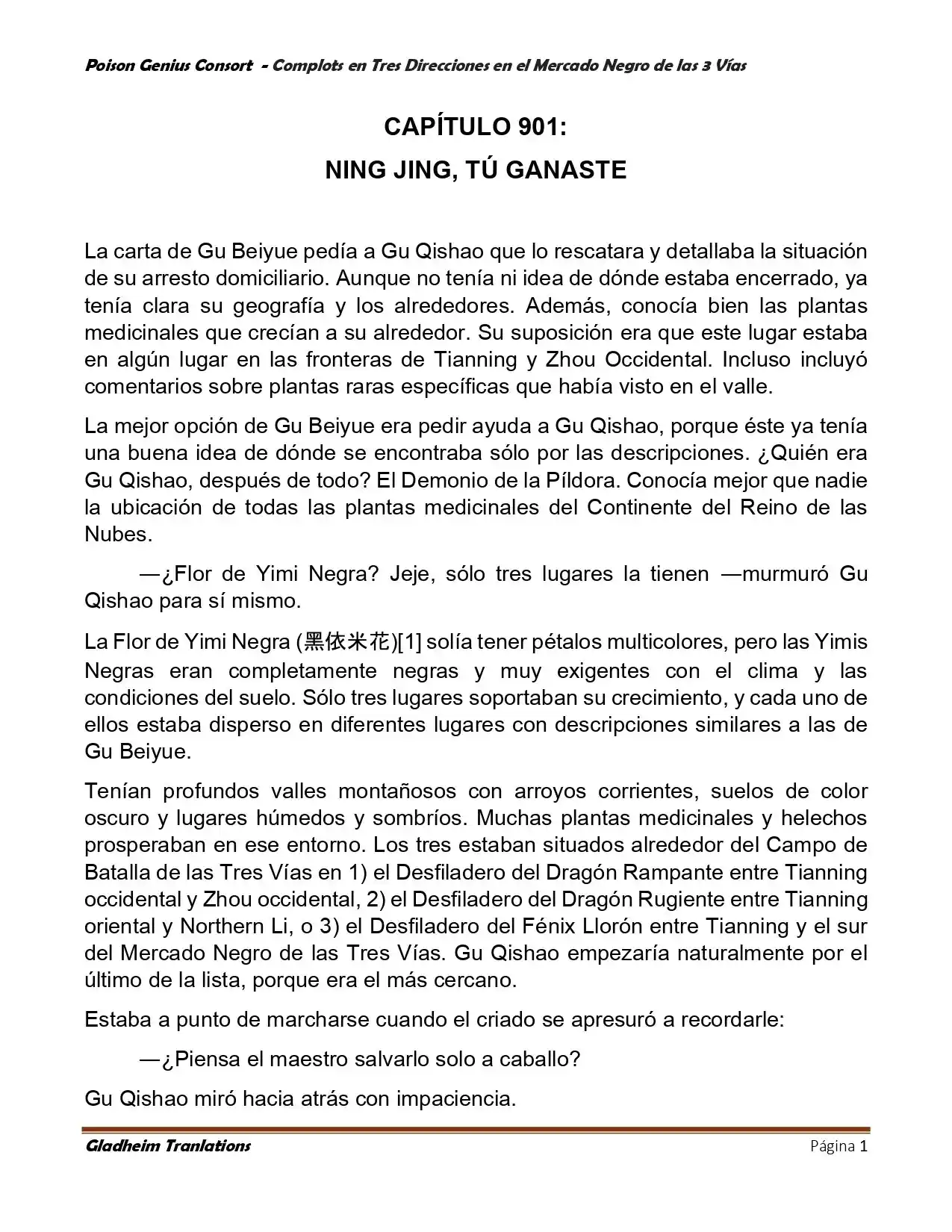 Poison Genious Consort (Novela) - Capítulo 405 - Página 1 - LectorTMOo