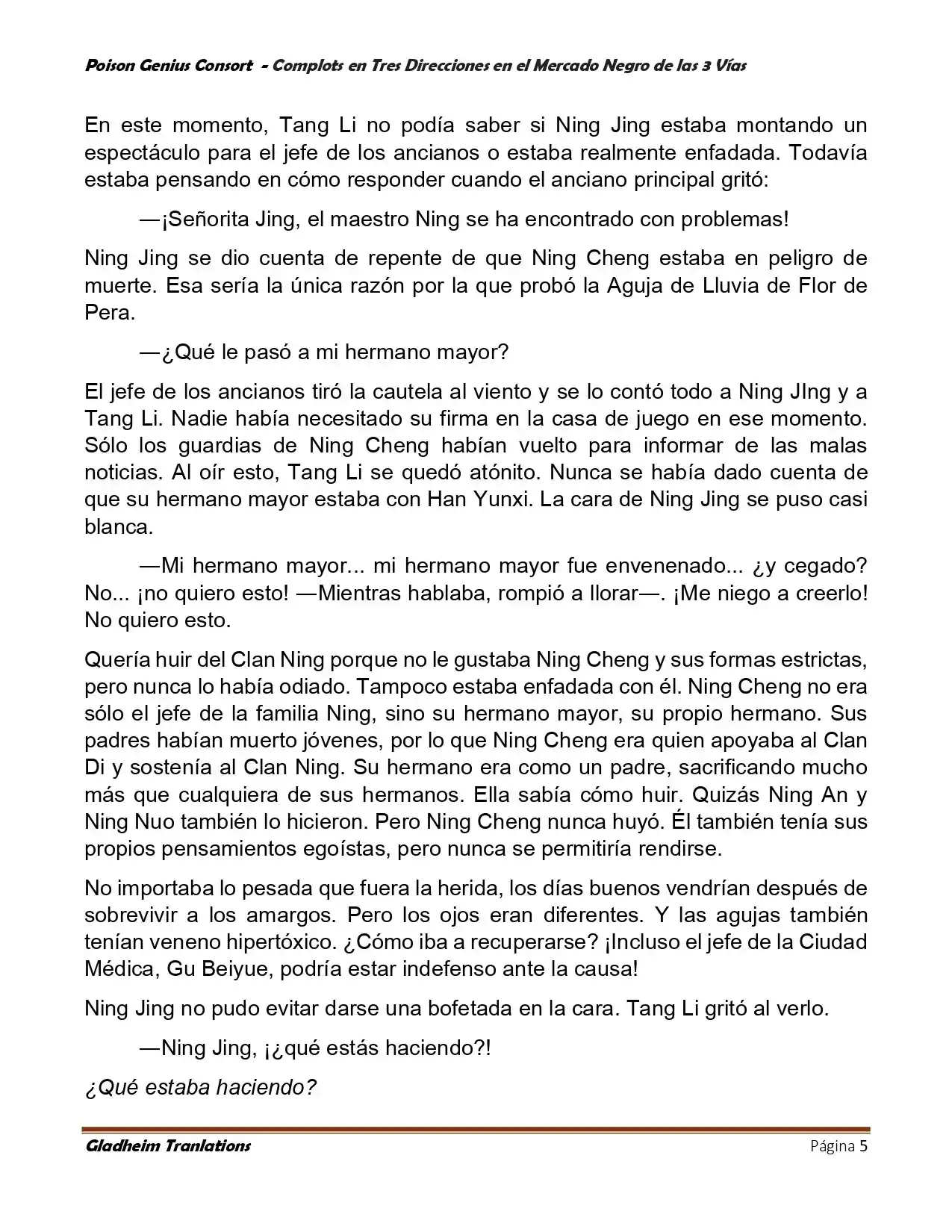Poison Genious Consort (Novela) - Capítulo 405 - Página 5 - LectorTMOo