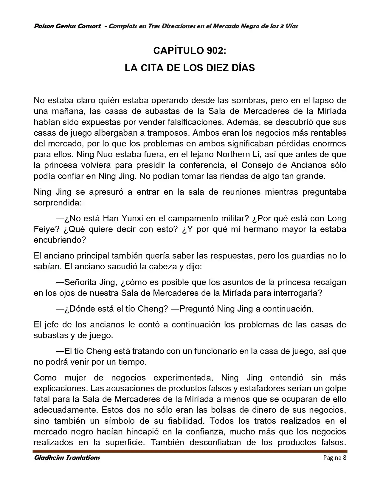 Poison Genious Consort (Novela) - Capítulo 405 - Página 8 - LectorTMOo