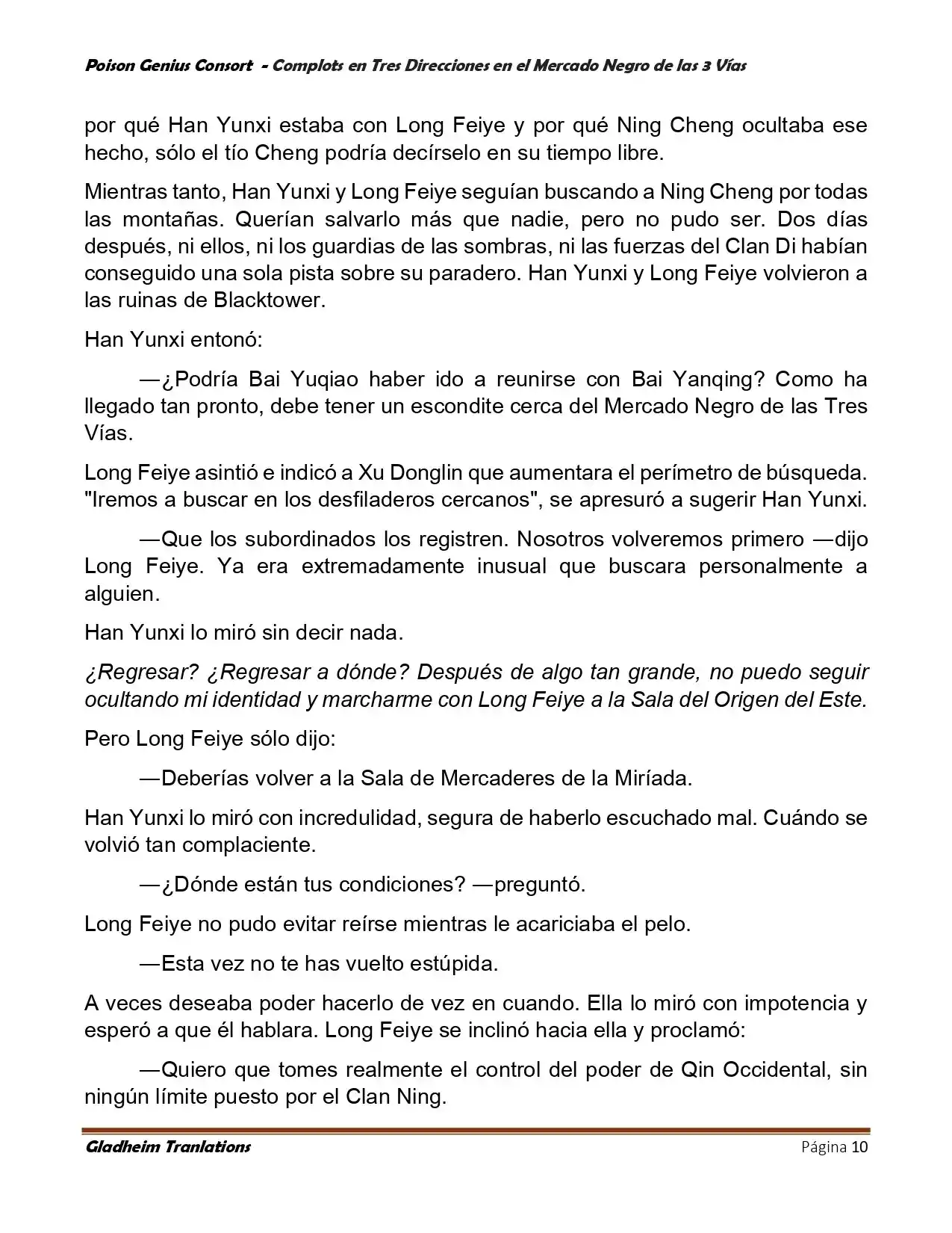 Poison Genious Consort (Novela) - Capítulo 405 - Página 10 - LectorTMOo