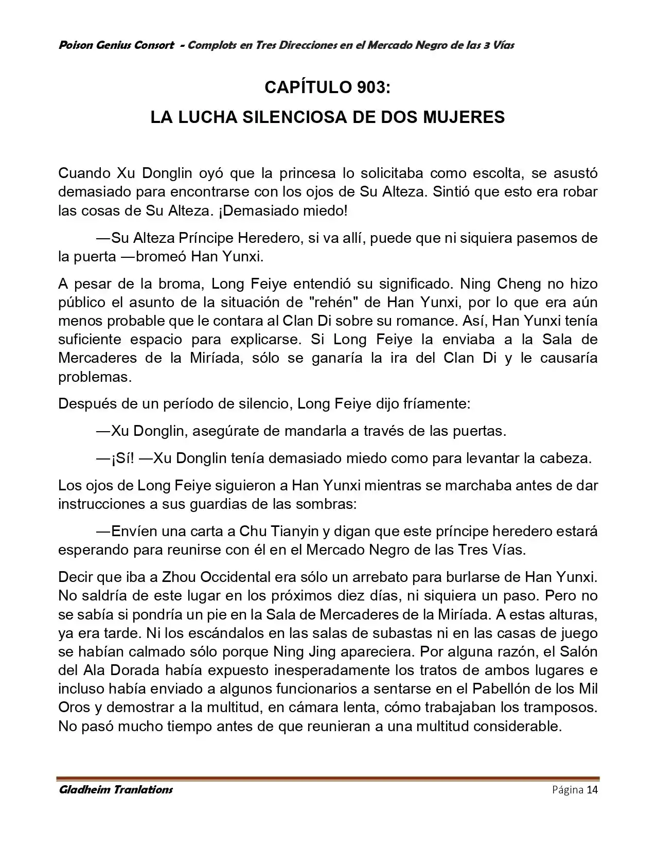 Poison Genious Consort (Novela) - Capítulo 405 - Página 14 - LectorTMOo