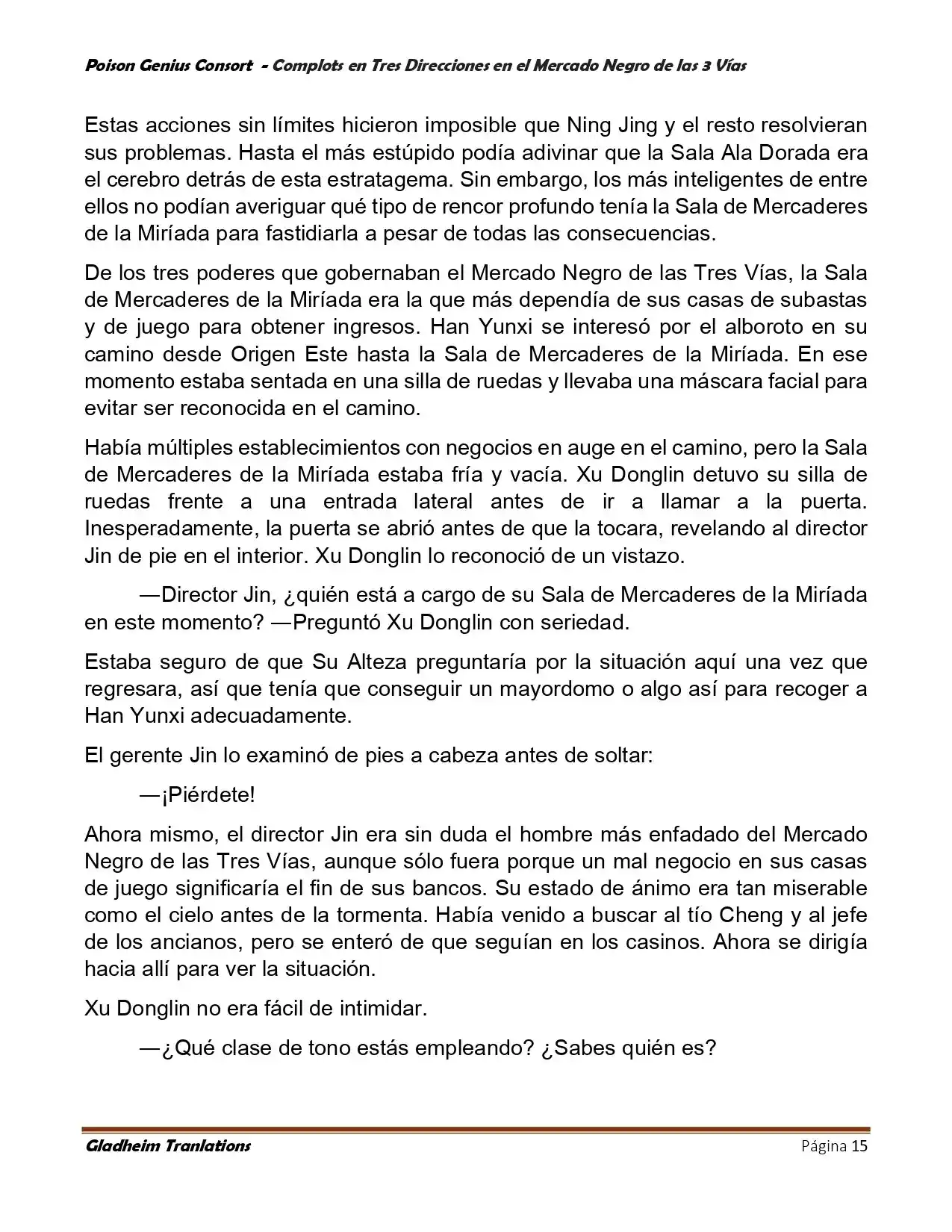 Poison Genious Consort (Novela) - Capítulo 405 - Página 15 - LectorTMOo