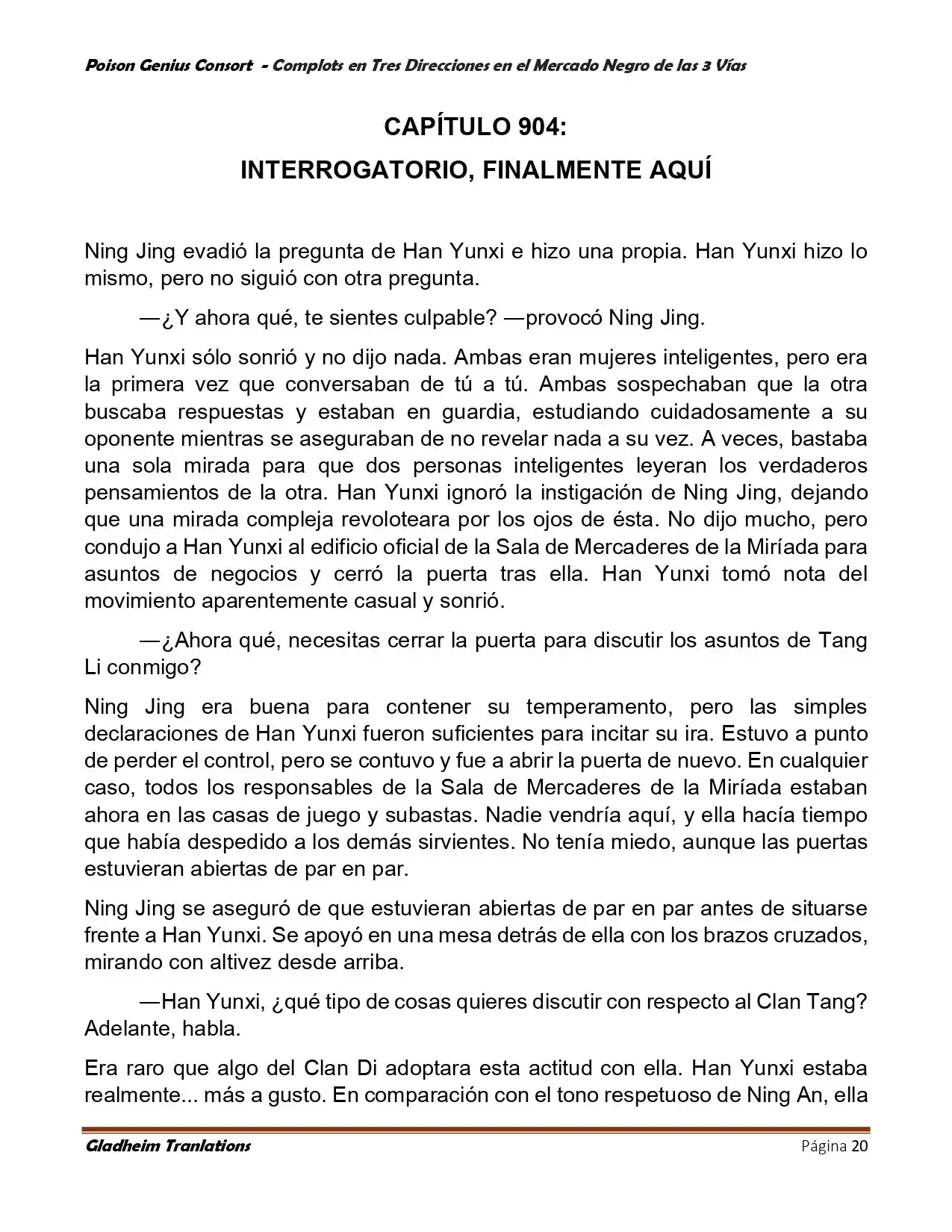 Poison Genious Consort (Novela) - Capítulo 405 - Página 20 - LectorTMOo