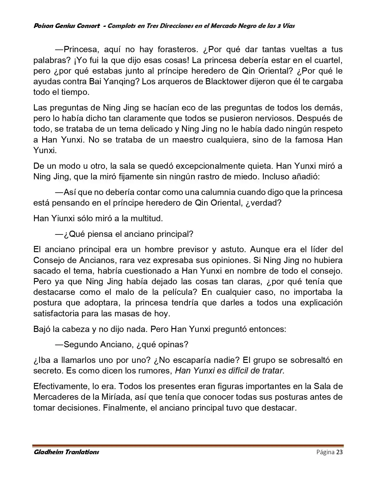 Poison Genious Consort (Novela) - Capítulo 405 - Página 23 - LectorTMOo