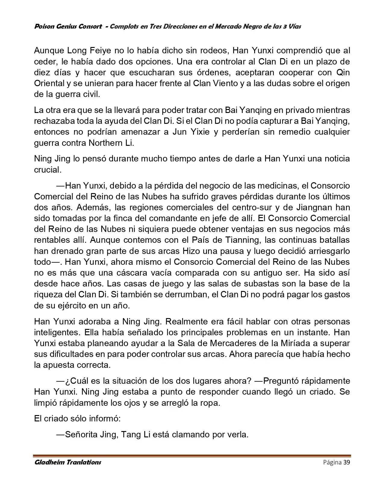 Poison Genious Consort (Novela) - Capítulo 405 - Página 39 - LectorTMOo