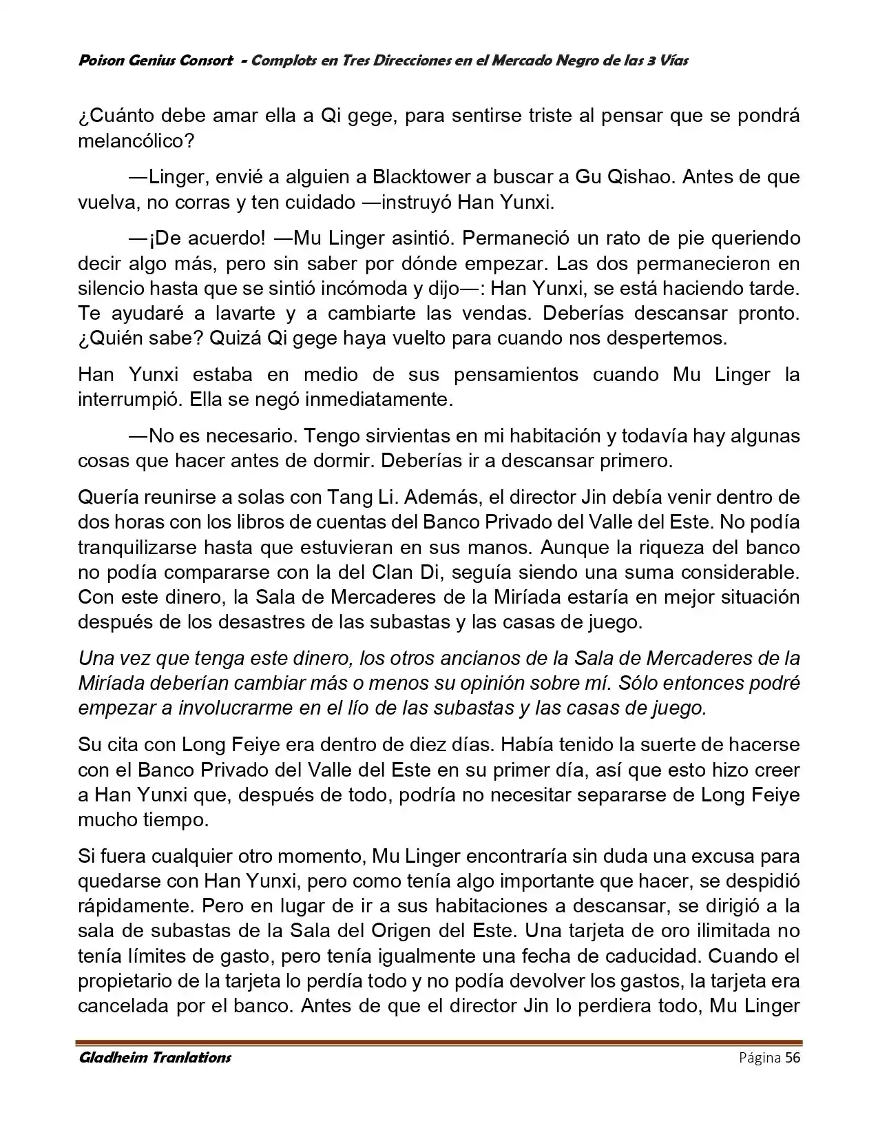 Poison Genious Consort (Novela) - Capítulo 405 - Página 56 - LectorTMOo