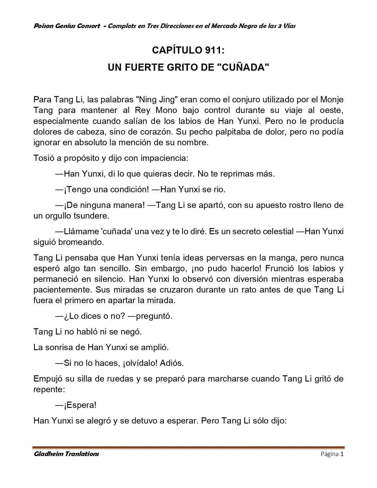 Poison Genious Consort (Novela) - Capítulo 406 - Página 1 - LectorTMOo