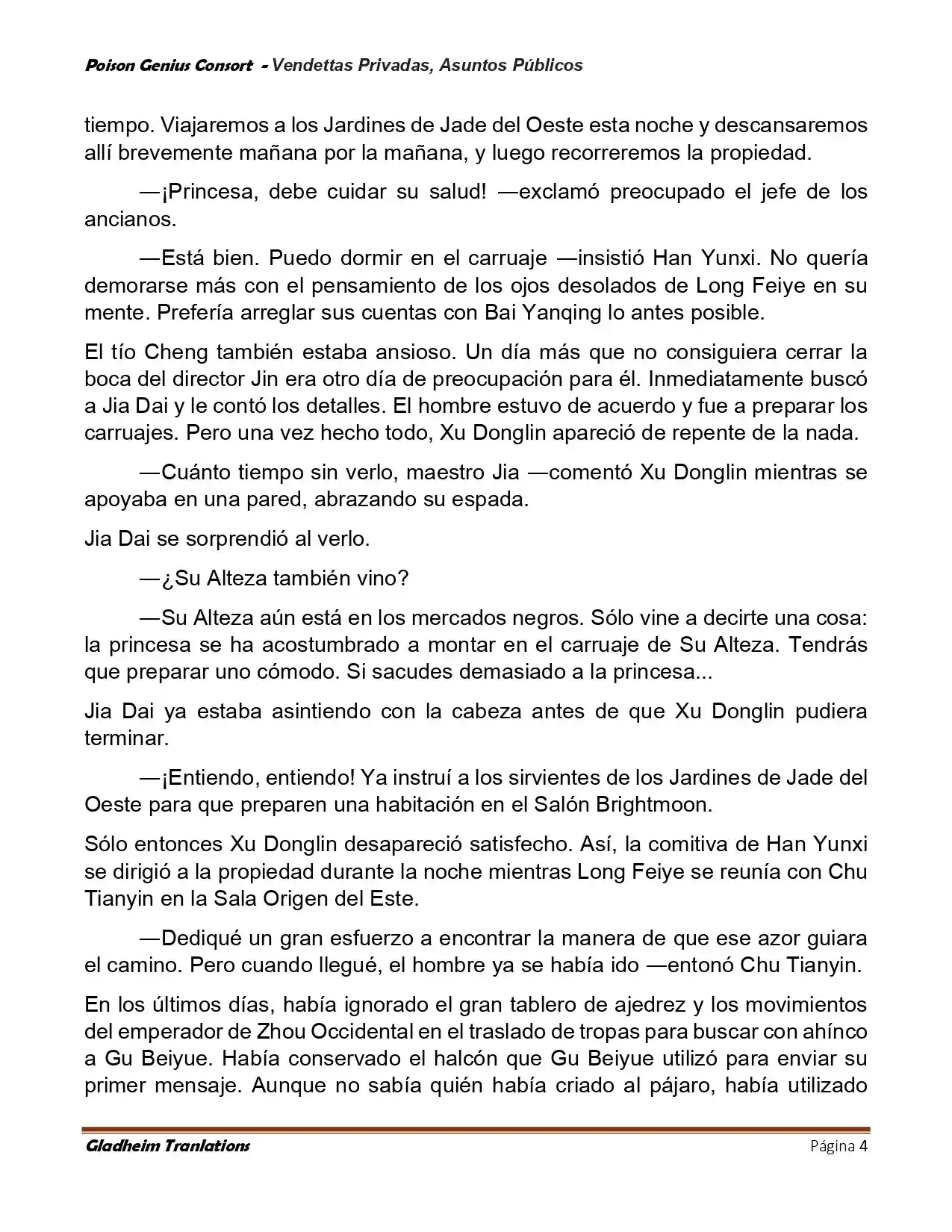 Poison Genious Consort (Novela) - Capítulo 407 - Página 4 - LectorTMOo