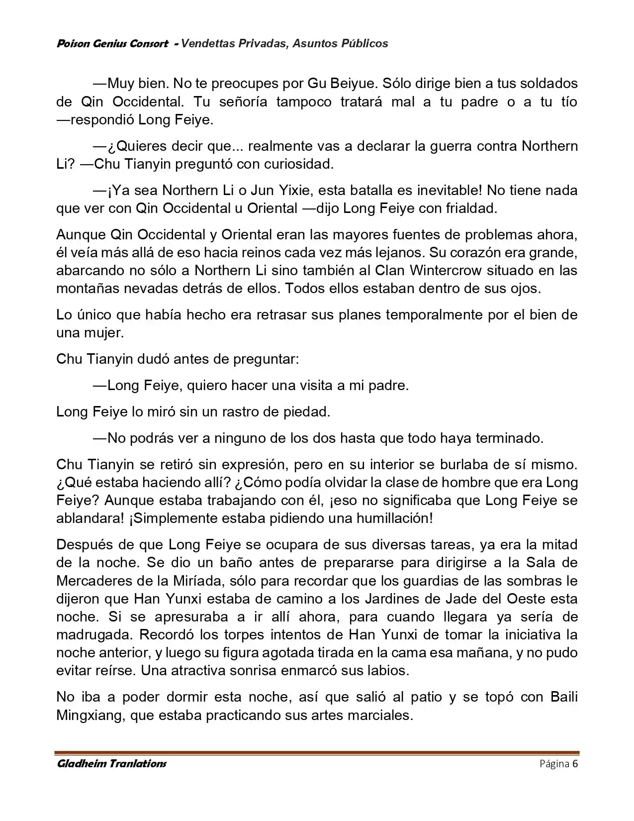 Poison Genious Consort (Novela) - Capítulo 407 - Página 6 - LectorTMOo