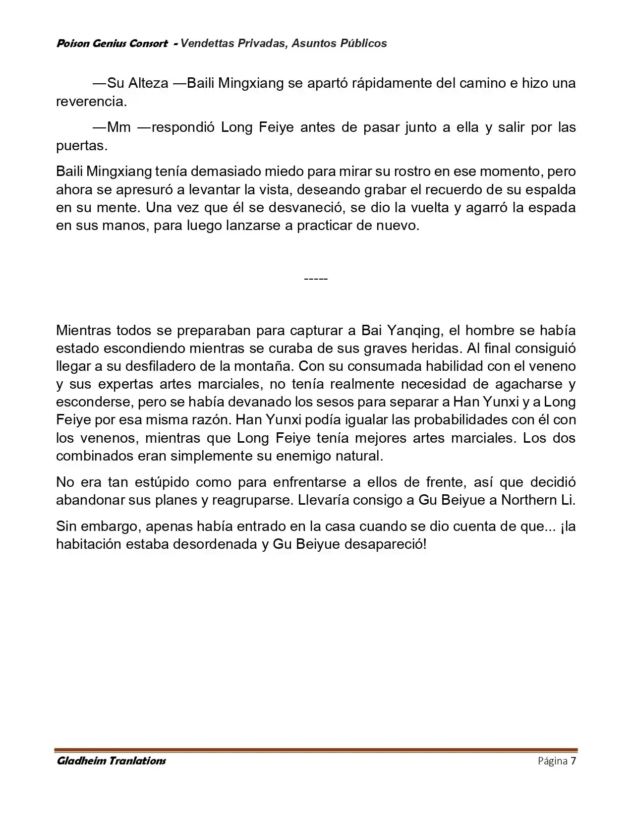 Poison Genious Consort (Novela) - Capítulo 407 - Página 7 - LectorTMOo