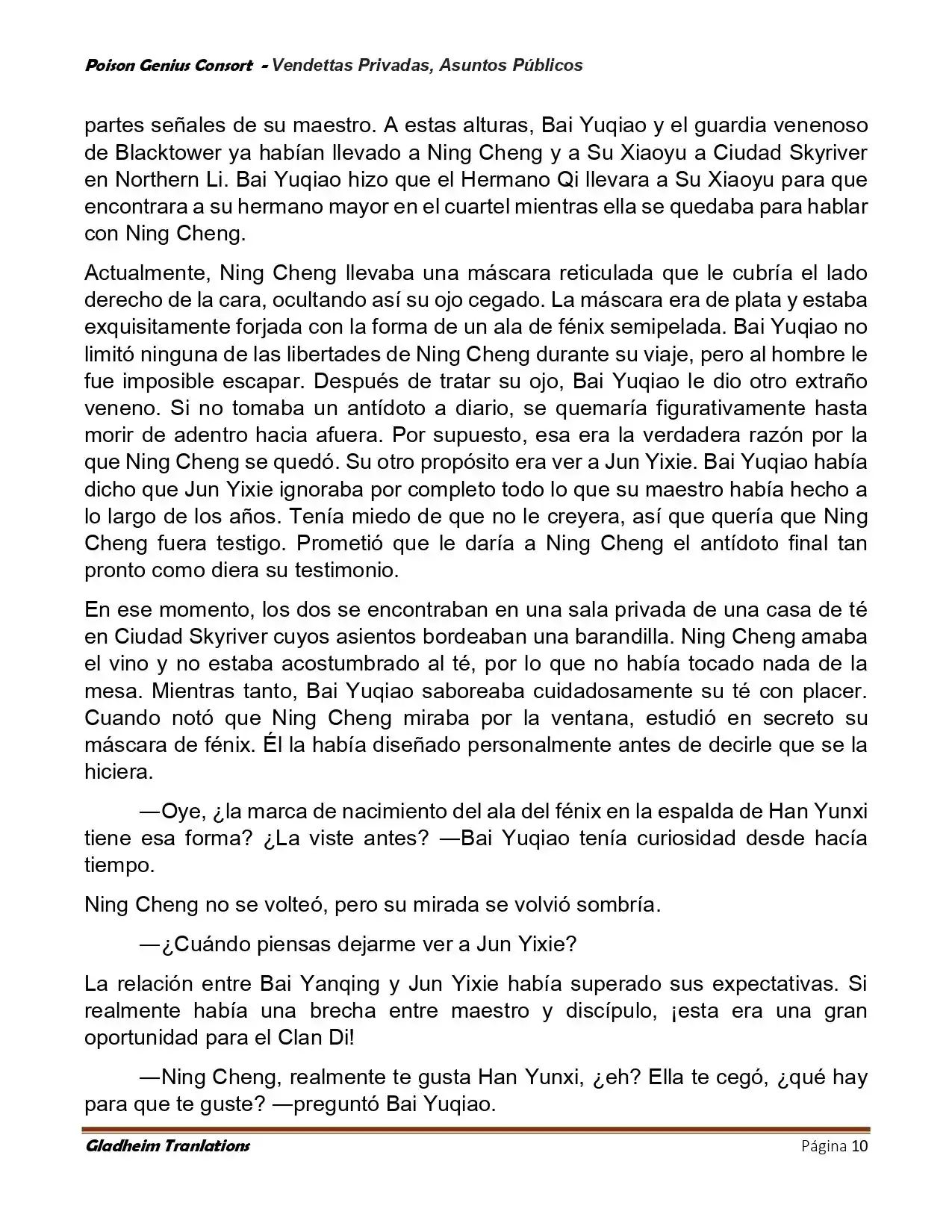 Poison Genious Consort (Novela) - Capítulo 407 - Página 10 - LectorTMOo