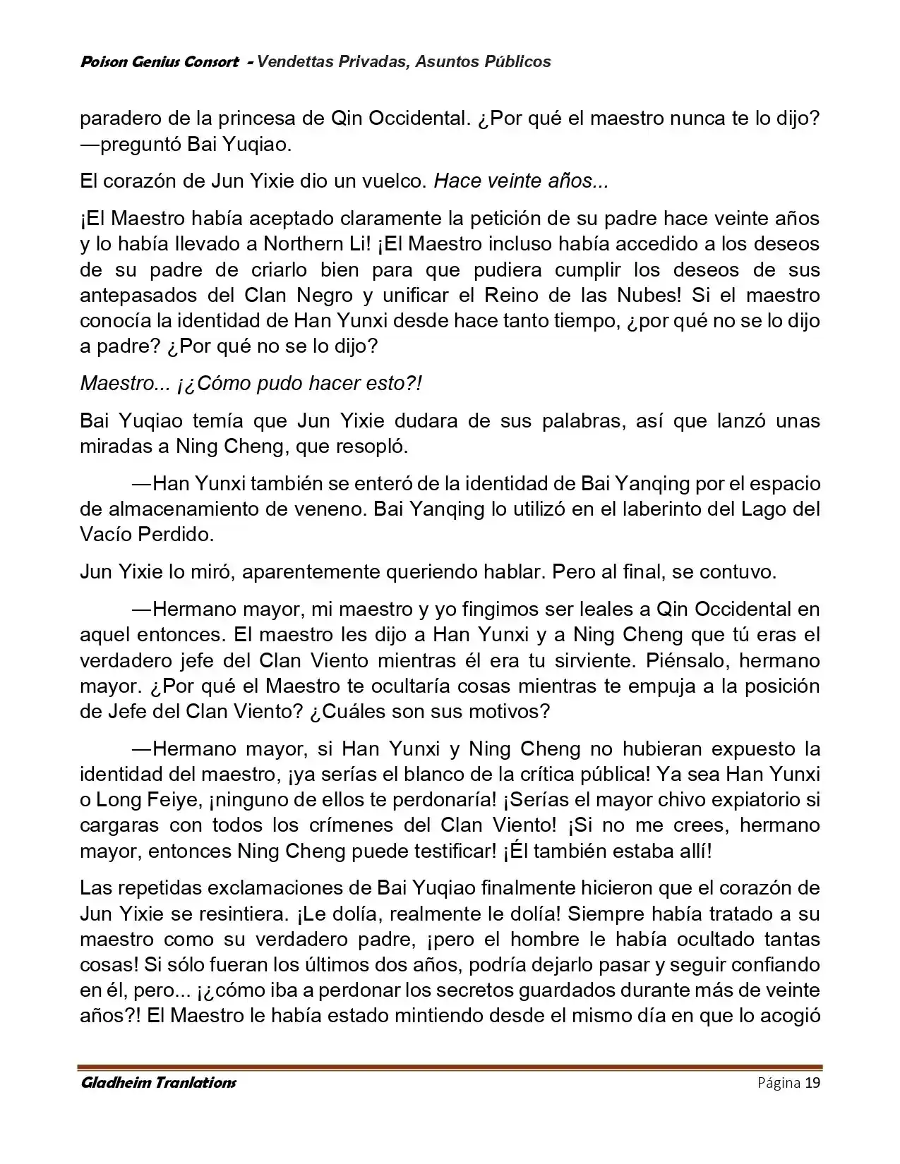 Poison Genious Consort (Novela) - Capítulo 407 - Página 19 - LectorTMOo