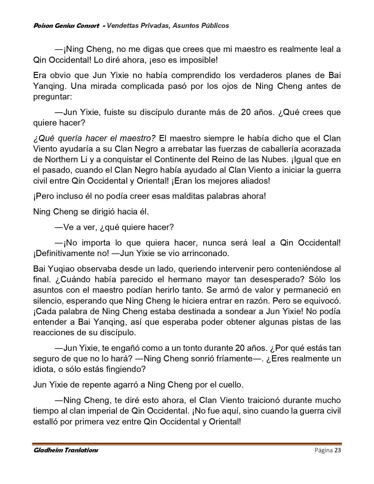 Poison Genious Consort (Novela) - Capítulo 407 - Página 23 - LectorTMOo