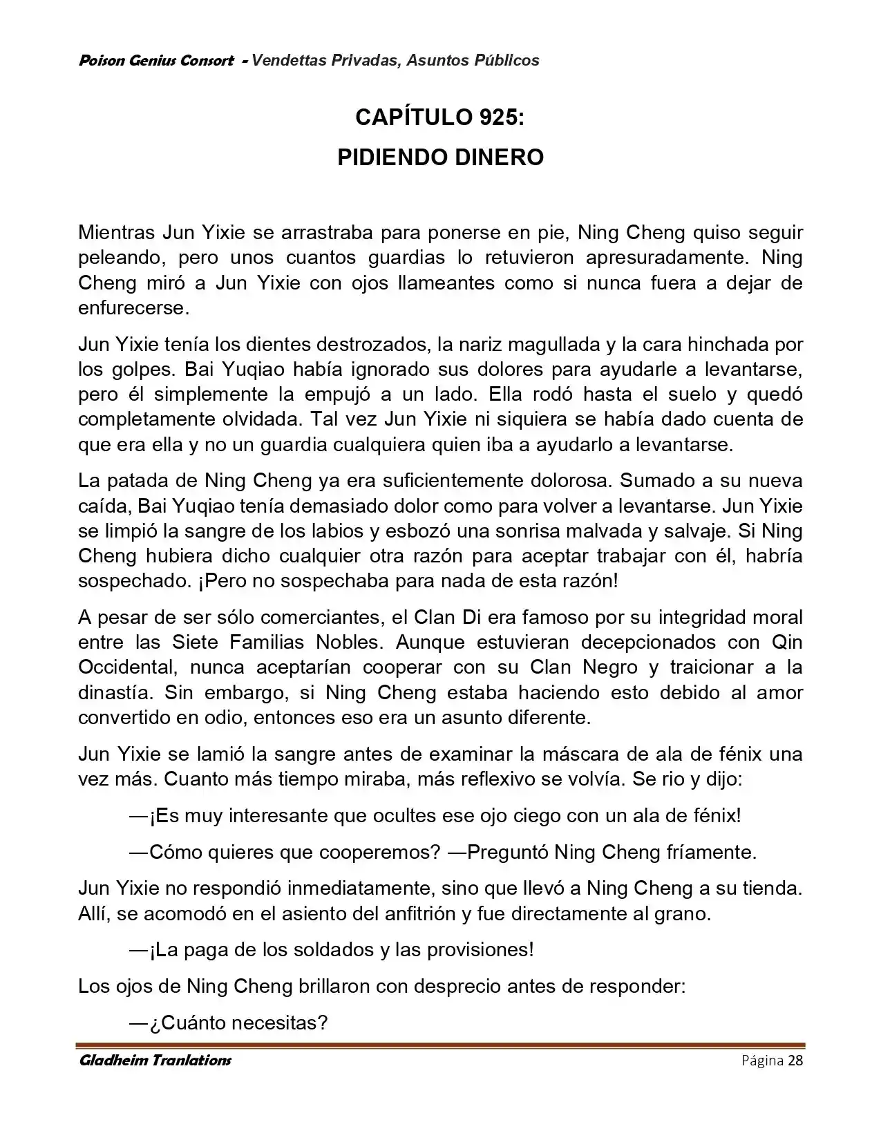 Poison Genious Consort (Novela) - Capítulo 407 - Página 28 - LectorTMOo