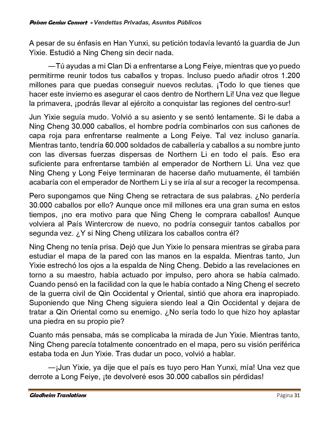 Poison Genious Consort (Novela) - Capítulo 407 - Página 31 - LectorTMOo