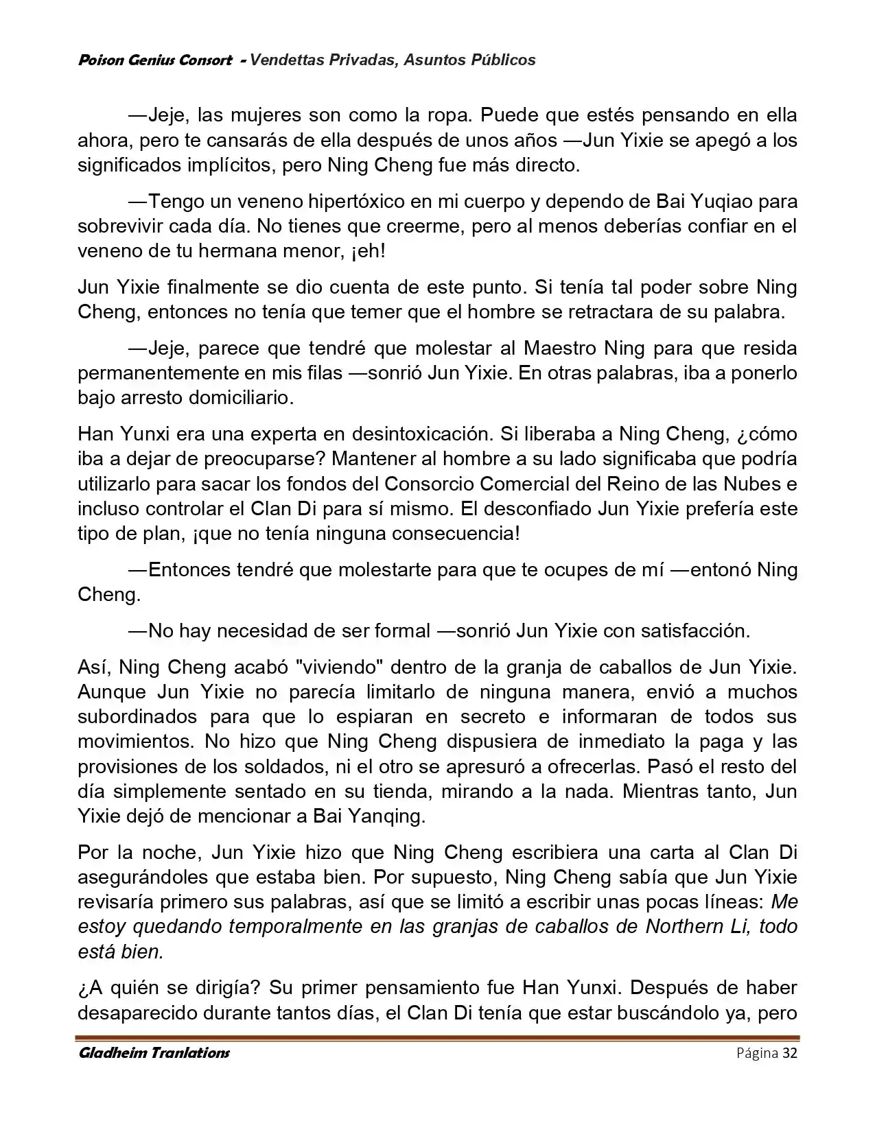 Poison Genious Consort (Novela) - Capítulo 407 - Página 32 - LectorTMOo