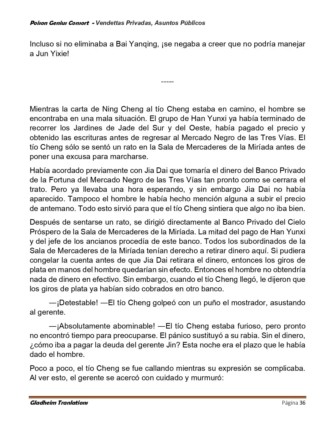 Poison Genious Consort (Novela) - Capítulo 407 - Página 36 - LectorTMOo