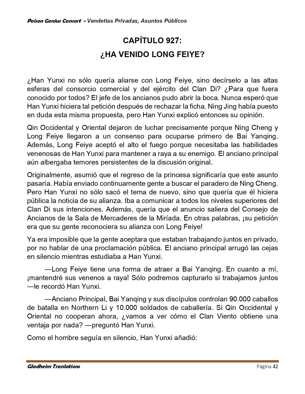 Poison Genious Consort (Novela) - Capítulo 407 - Página 42 - LectorTMOo
