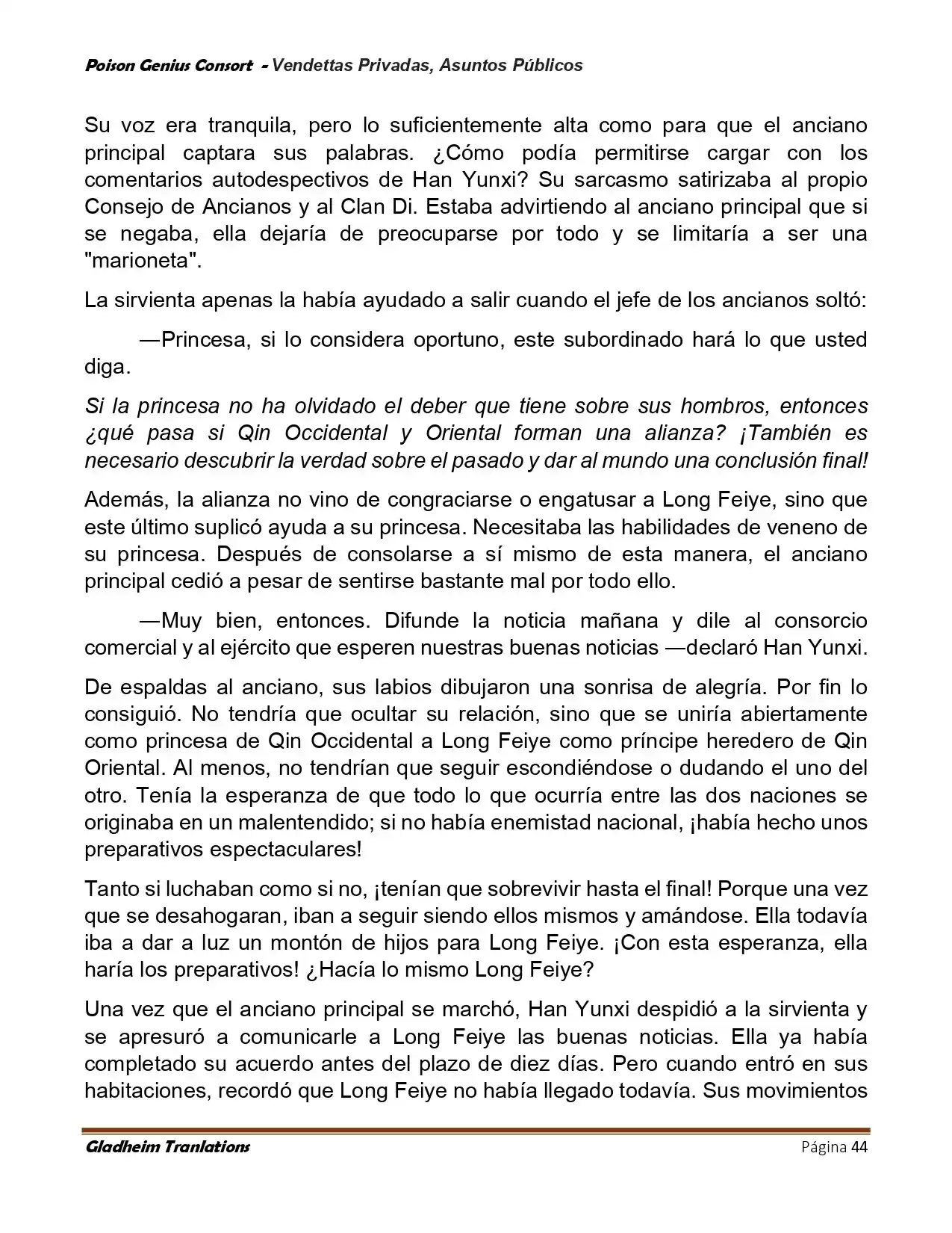 Poison Genious Consort (Novela) - Capítulo 407 - Página 44 - LectorTMOo