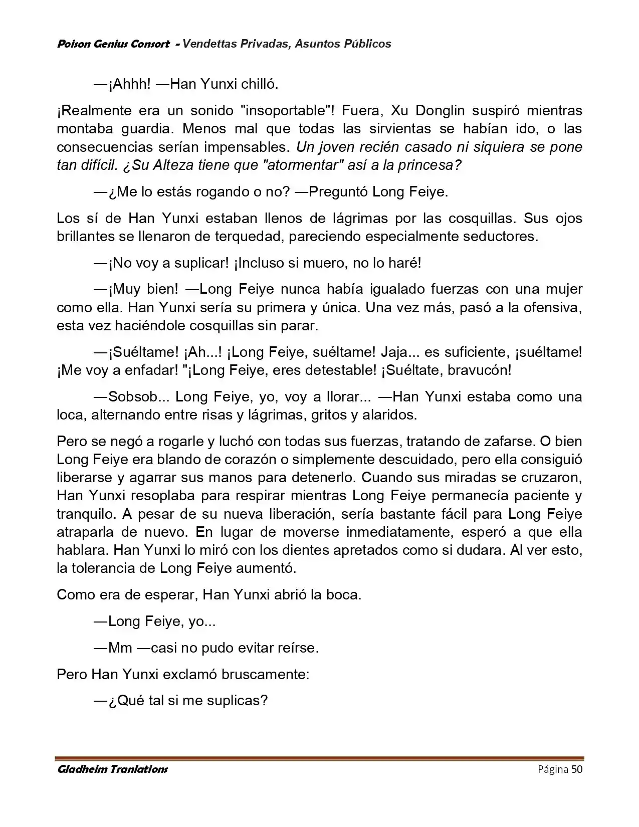 Poison Genious Consort (Novela) - Capítulo 407 - Página 50 - LectorTMOo
