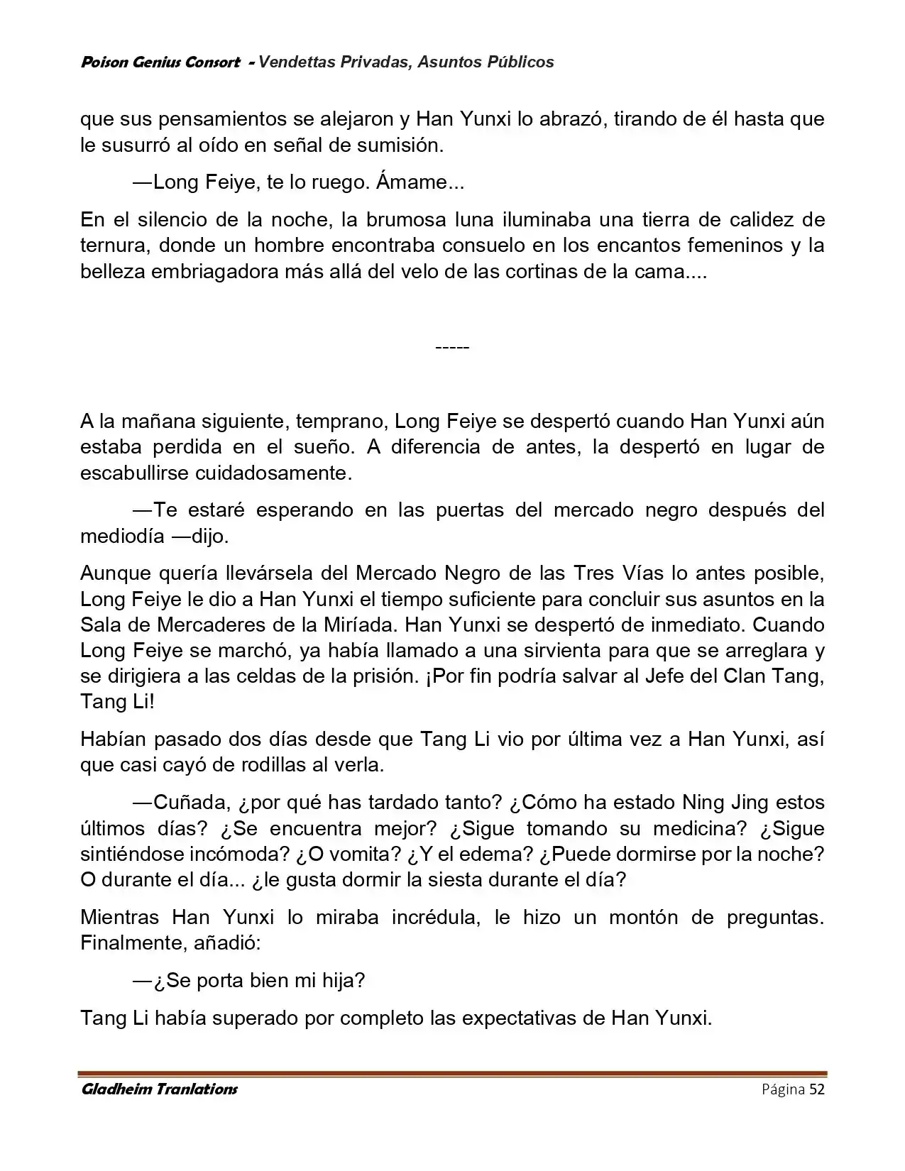 Poison Genious Consort (Novela) - Capítulo 407 - Página 52 - LectorTMOo