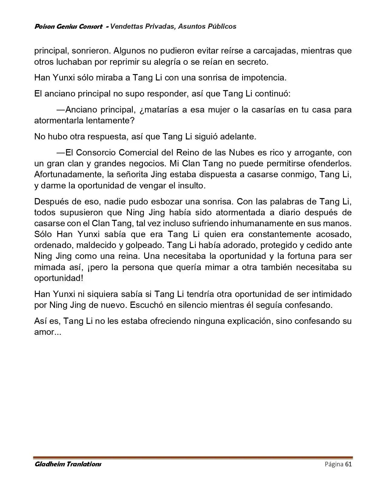 Poison Genious Consort (Novela) - Capítulo 407 - Página 61 - LectorTMOo