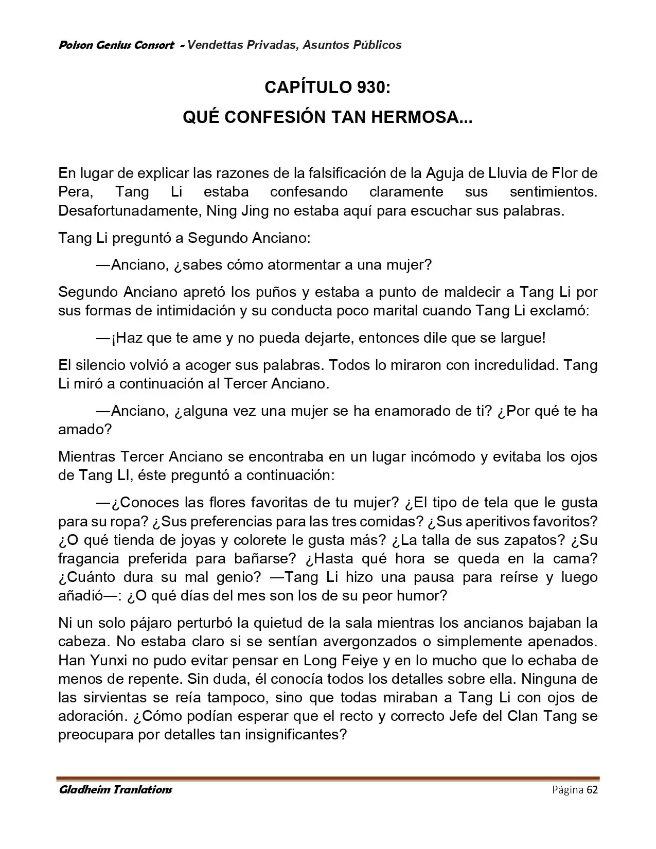 Poison Genious Consort (Novela) - Capítulo 407 - Página 62 - LectorTMOo