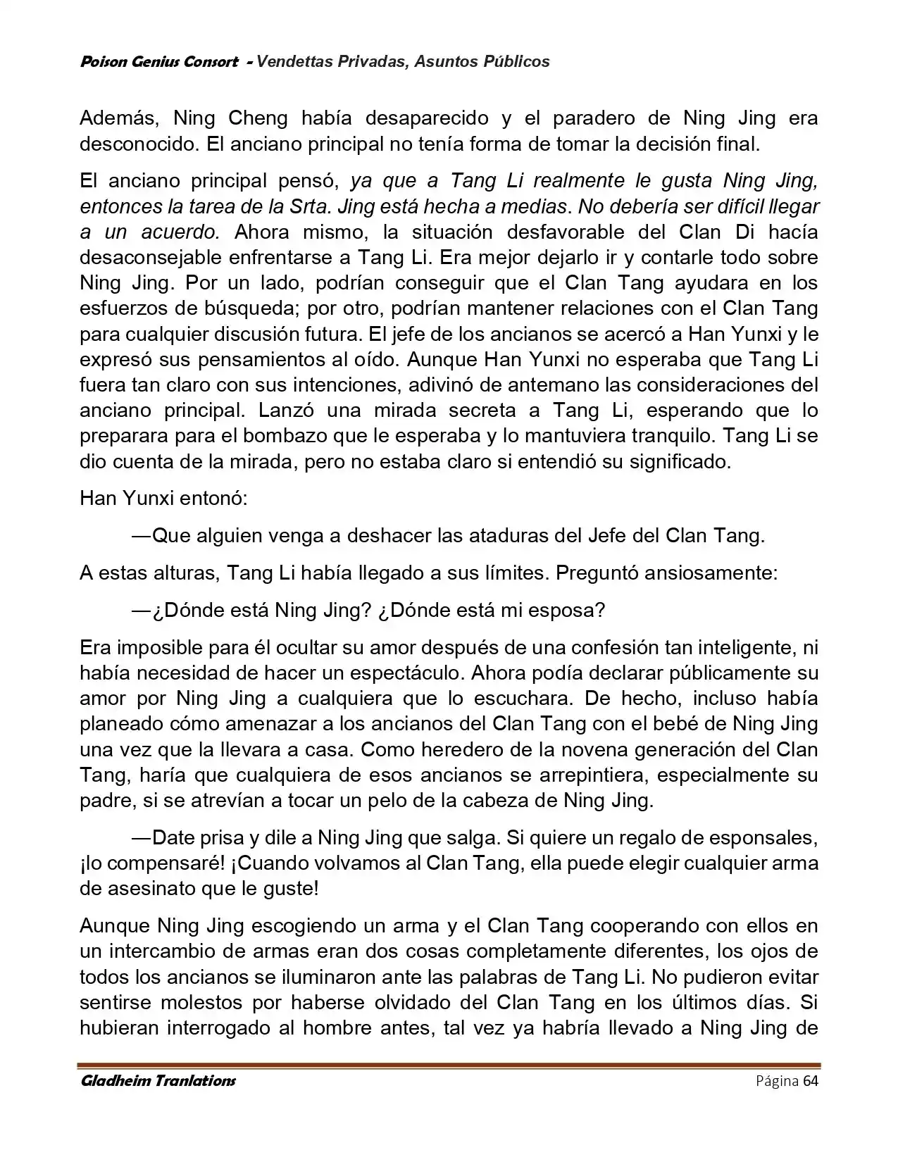 Poison Genious Consort (Novela) - Capítulo 407 - Página 64 - LectorTMOo