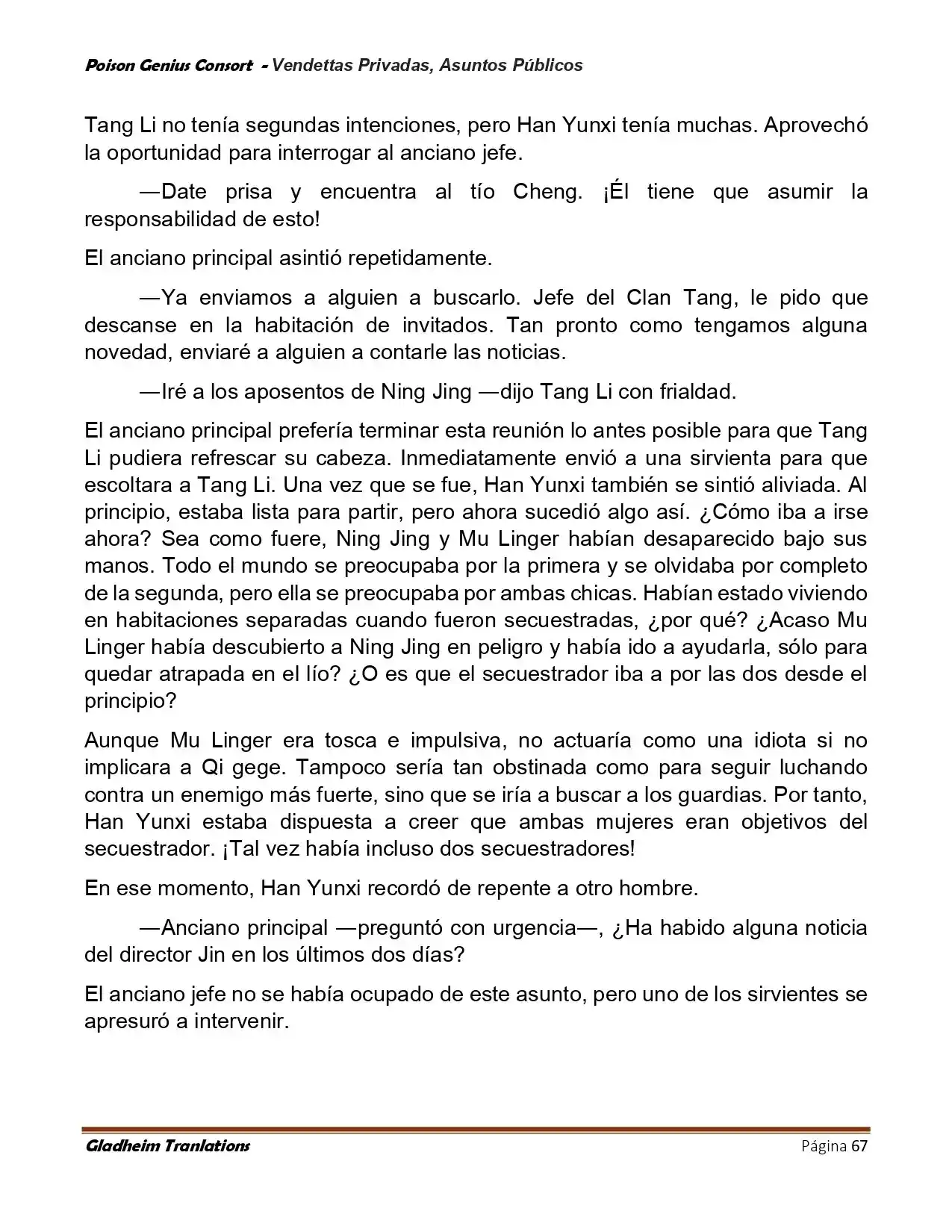 Poison Genious Consort (Novela) - Capítulo 407 - Página 67 - LectorTMOo