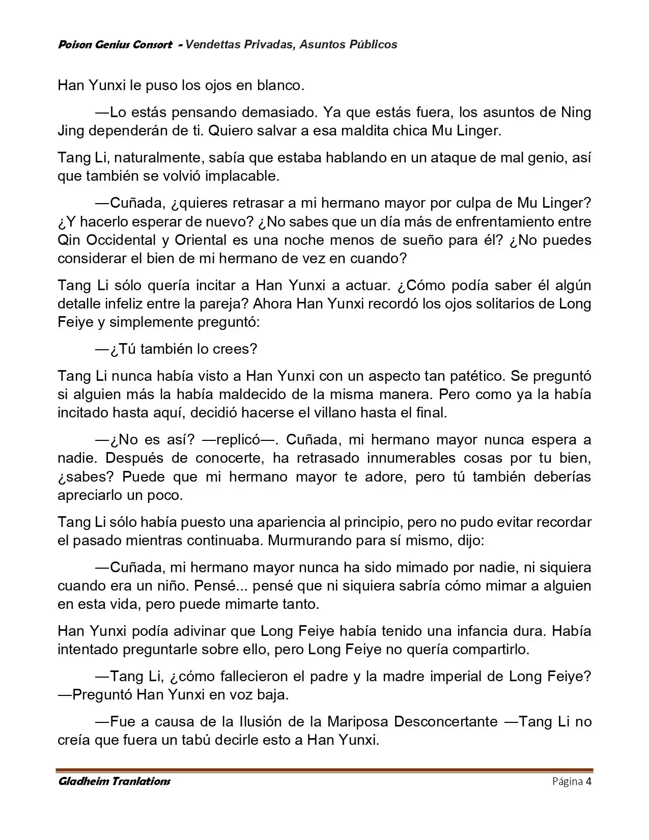 Poison Genious Consort (Novela) - Capítulo 408 - Página 4 - LectorTMOo