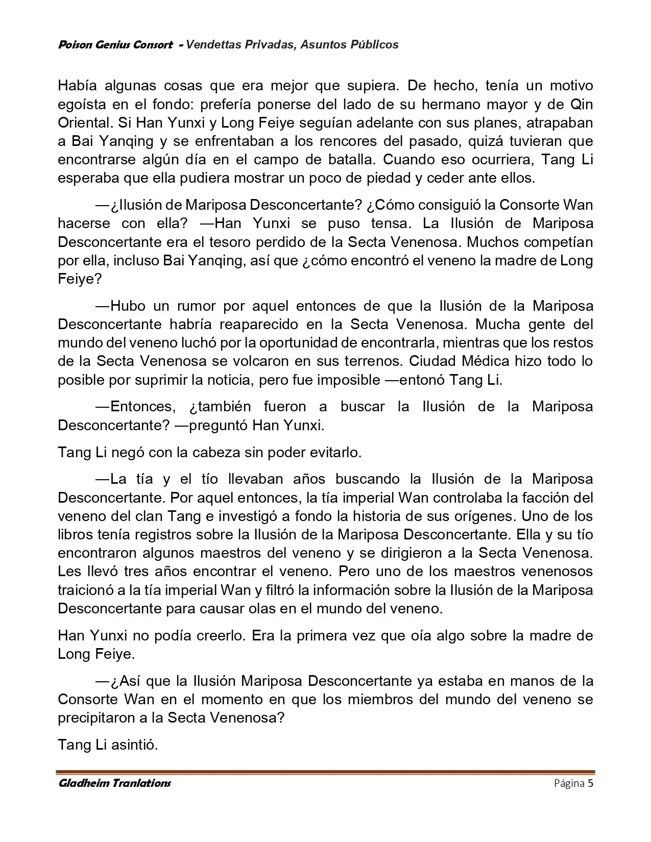 Poison Genious Consort (Novela) - Capítulo 408 - Página 5 - LectorTMOo