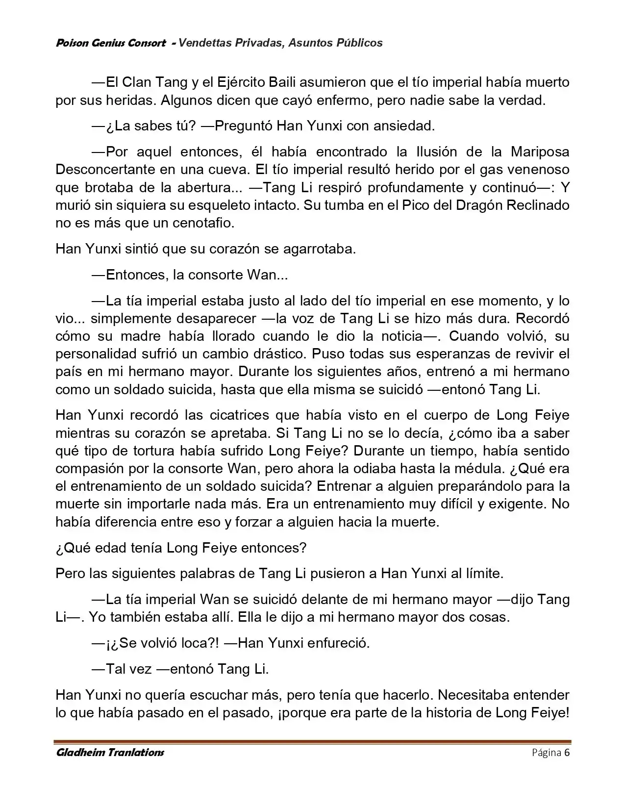 Poison Genious Consort (Novela) - Capítulo 408 - Página 6 - LectorTMOo