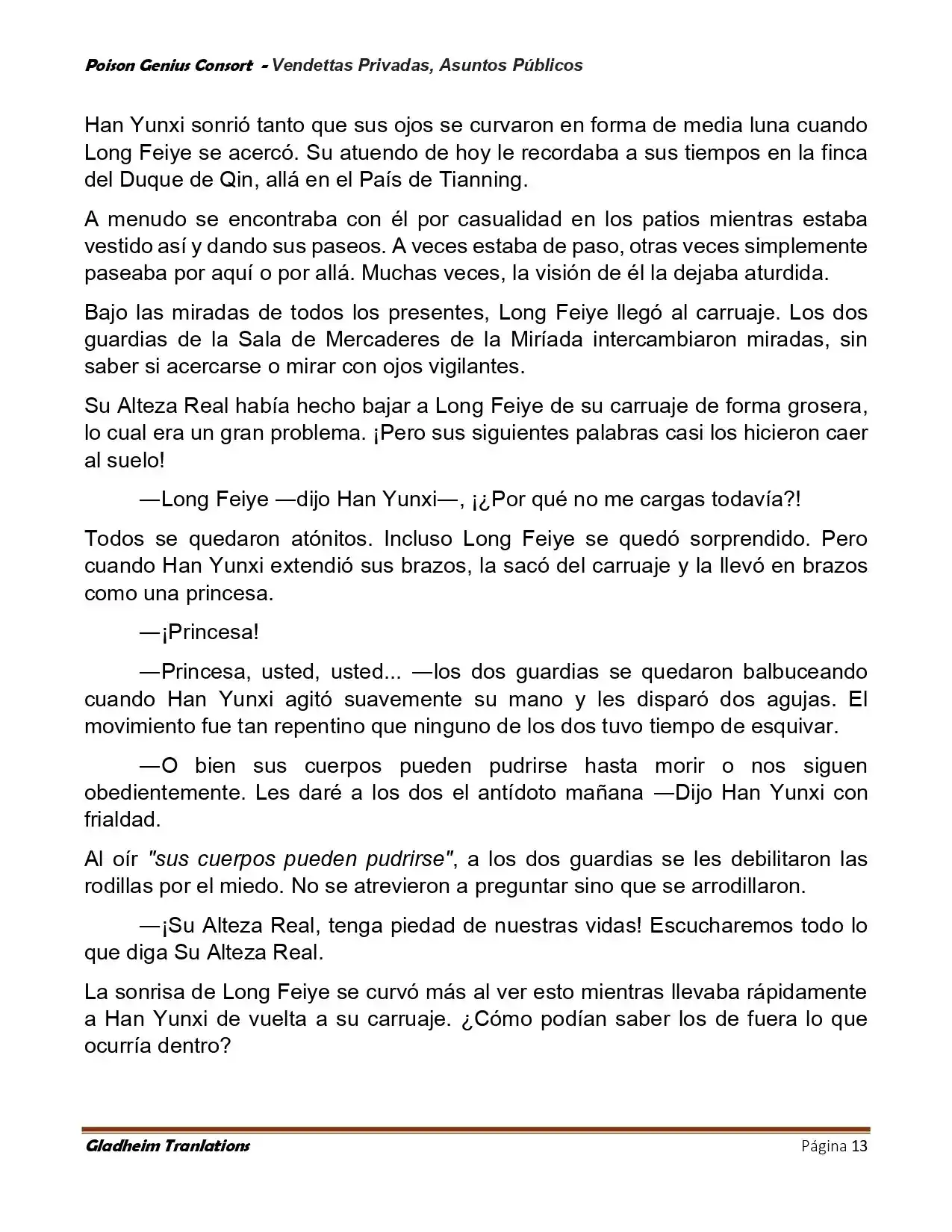 Poison Genious Consort (Novela) - Capítulo 408 - Página 13 - LectorTMOo