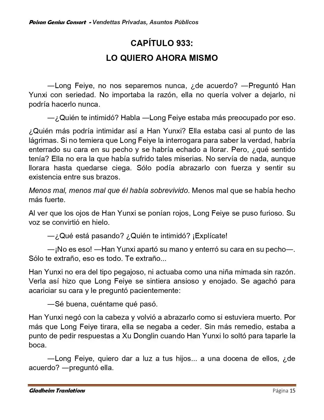 Poison Genious Consort (Novela) - Capítulo 408 - Página 15 - LectorTMOo