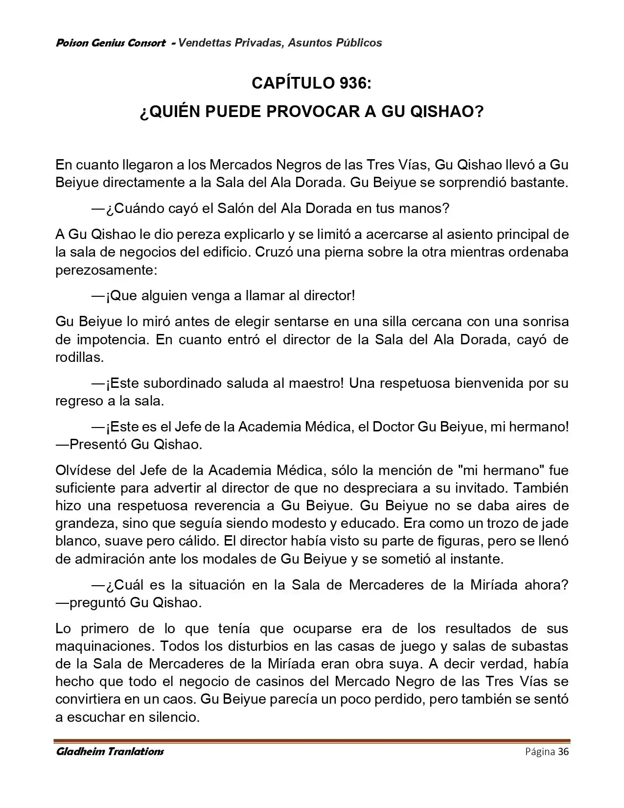 Poison Genious Consort (Novela) - Capítulo 408 - Página 36 - LectorTMOo