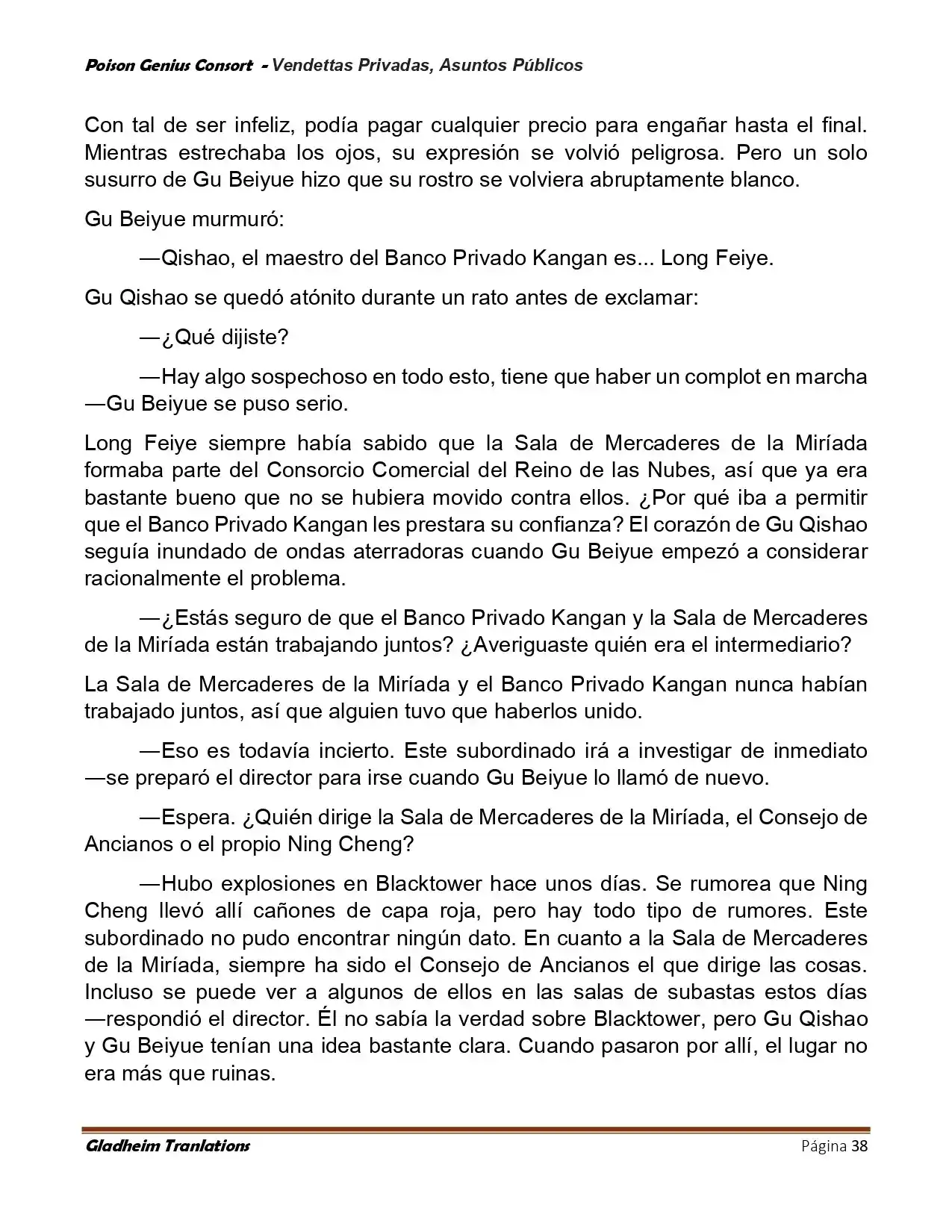 Poison Genious Consort (Novela) - Capítulo 408 - Página 38 - LectorTMOo