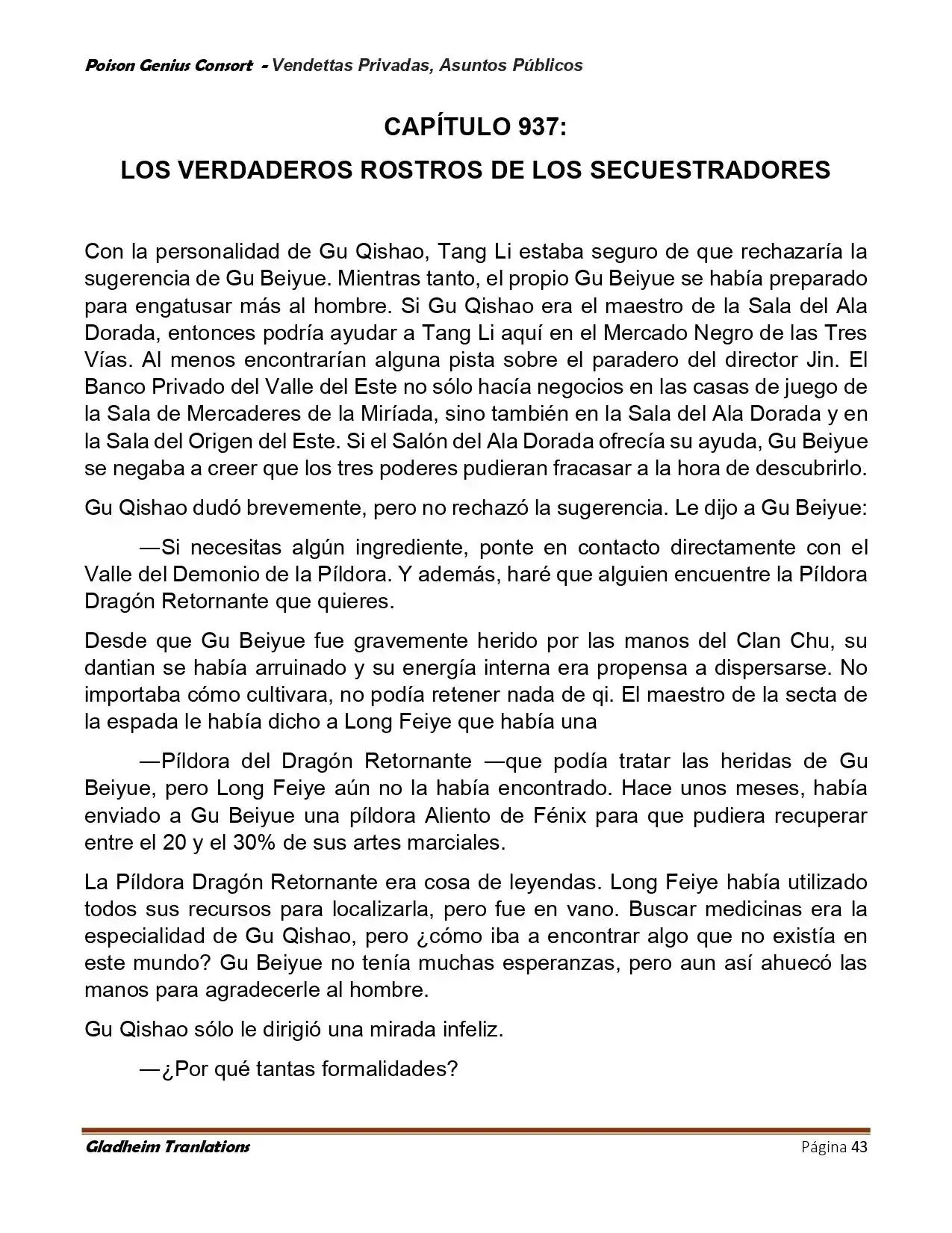 Poison Genious Consort (Novela) - Capítulo 408 - Página 43 - LectorTMOo