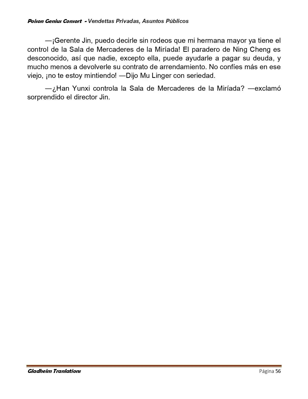 Poison Genious Consort (Novela) - Capítulo 408 - Página 56 - LectorTMOo