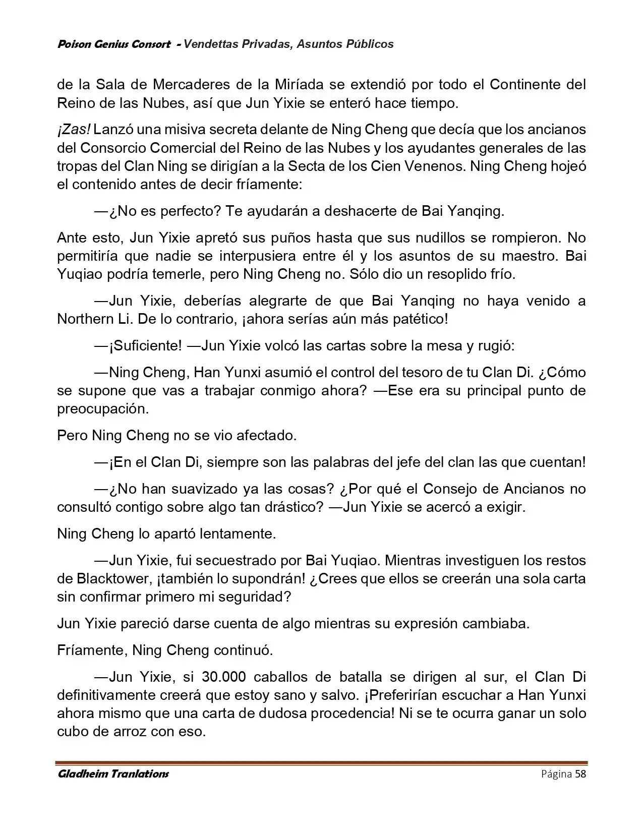 Poison Genious Consort (Novela) - Capítulo 408 - Página 58 - LectorTMOo
